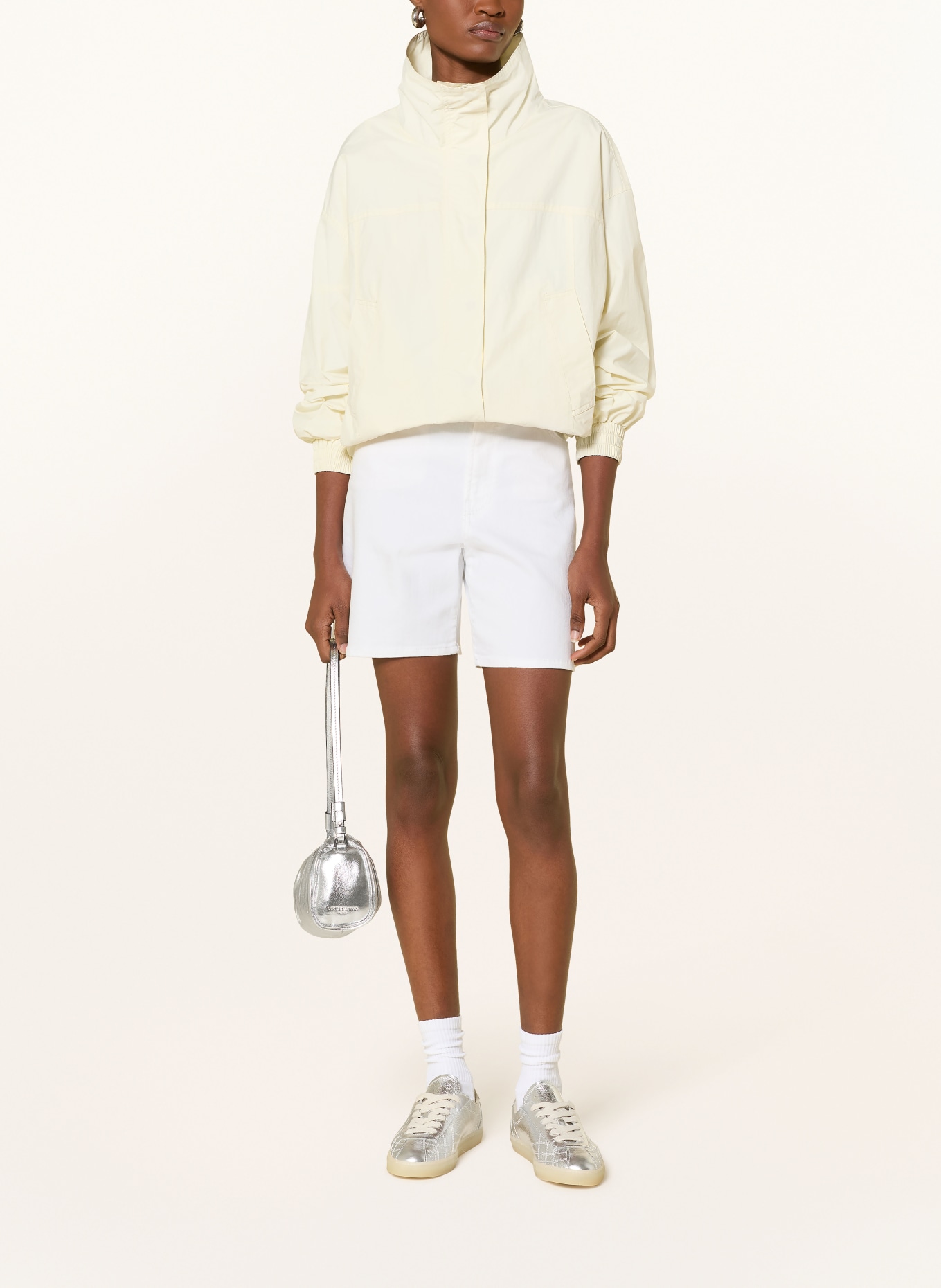 mavi LIDIA denim shorts: A3105 White STR