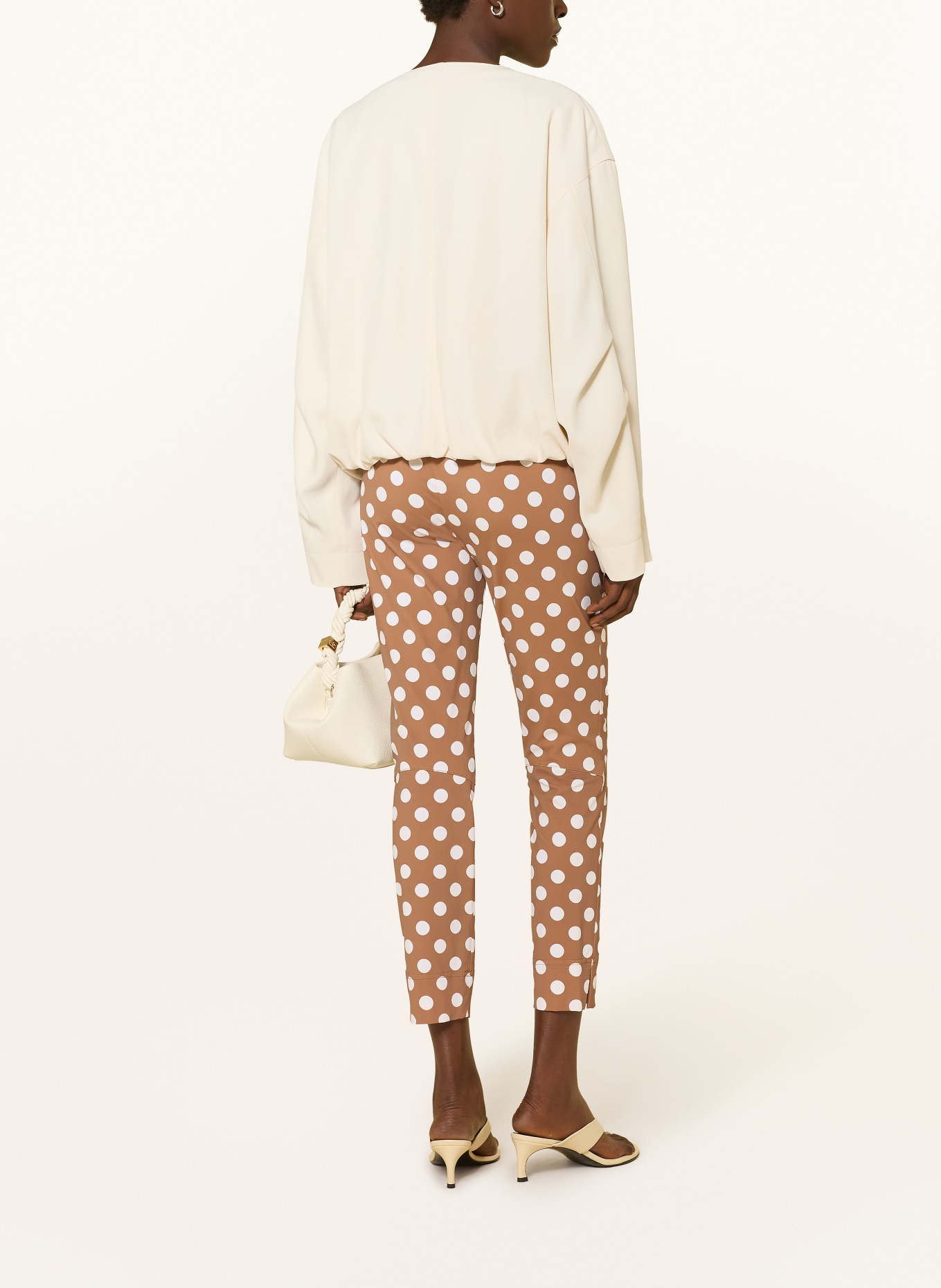 SEDUCTIVE 7/8-Hose SABRINA aus Jersey: CAMEL / WEISS