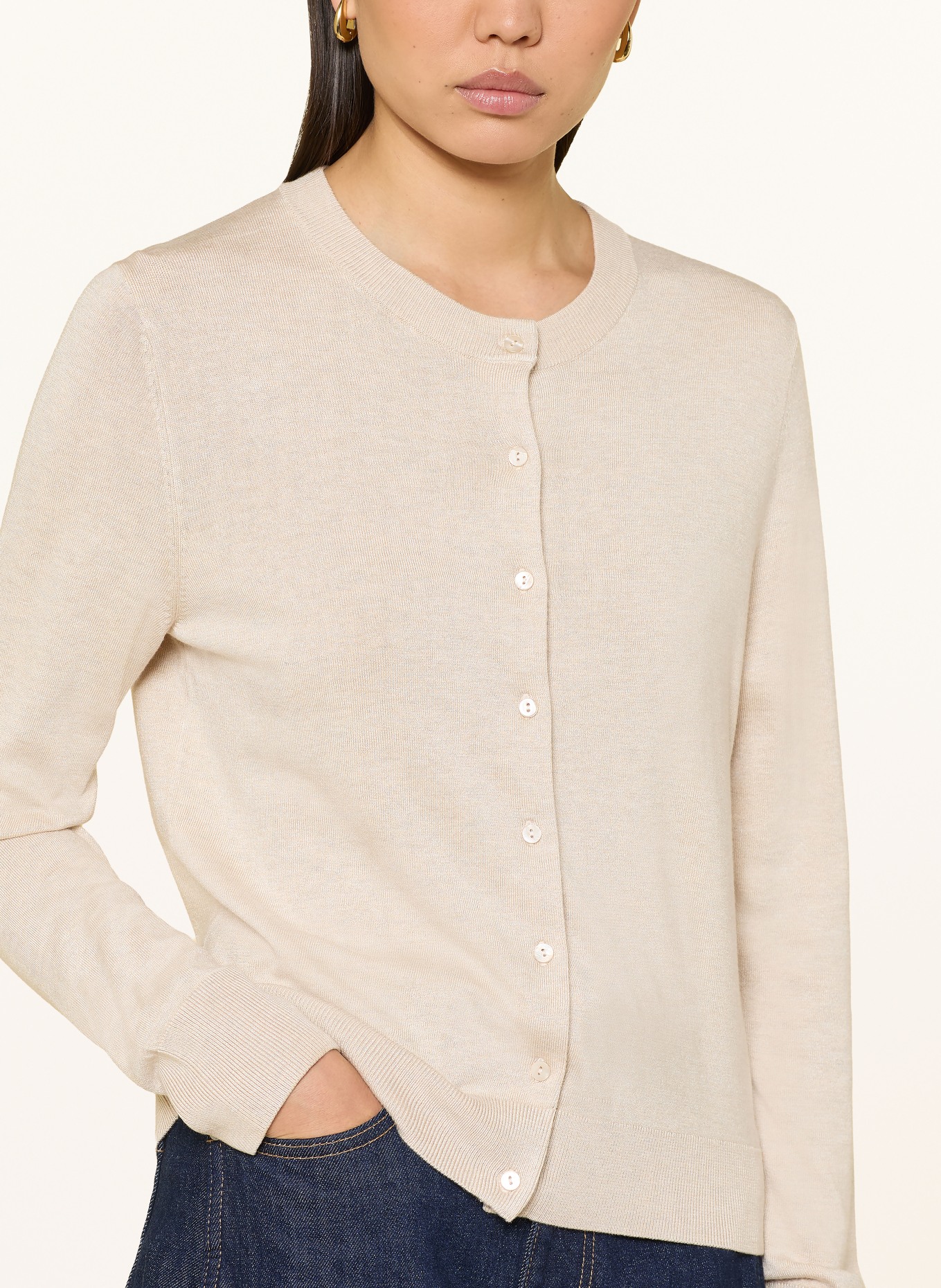darling harbour cardigan: Sand Melange