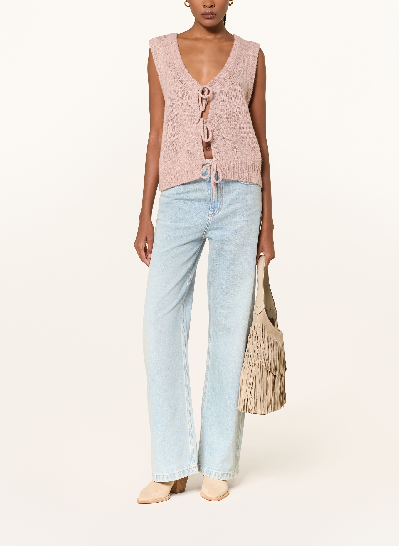 BOSS Wide-Leg Jeans MARLENE: 431 BRIGHT BLUE