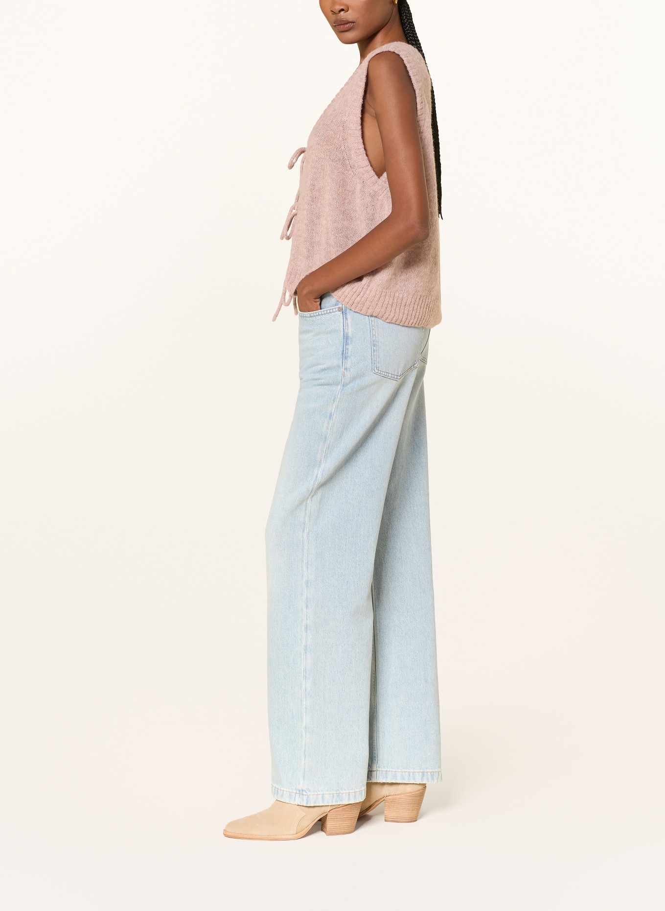 BOSS Wide-Leg Jeans MARLENE: 431 BRIGHT BLUE