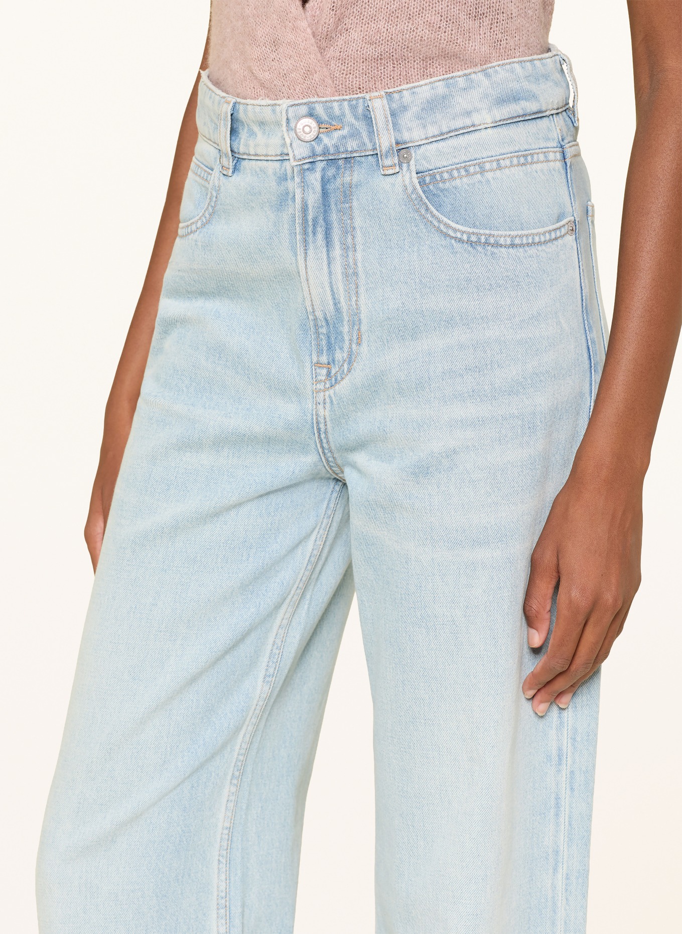 BOSS Wide-Leg Jeans MARLENE: 431 BRIGHT BLUE
