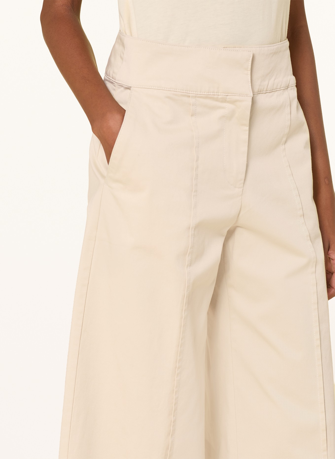 BOSS Marlene-byxor TAWIDE: BEIGE
