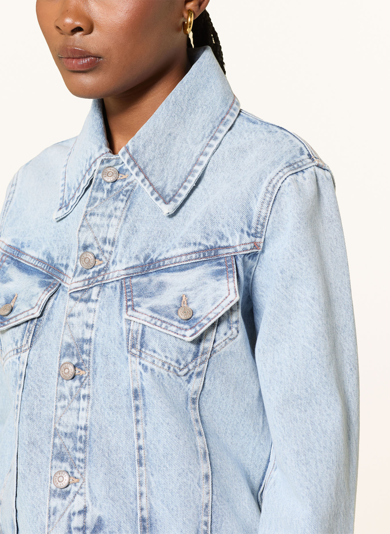 BOSS Jeansjacke TRUCKER: 460 OPEN BLUE
