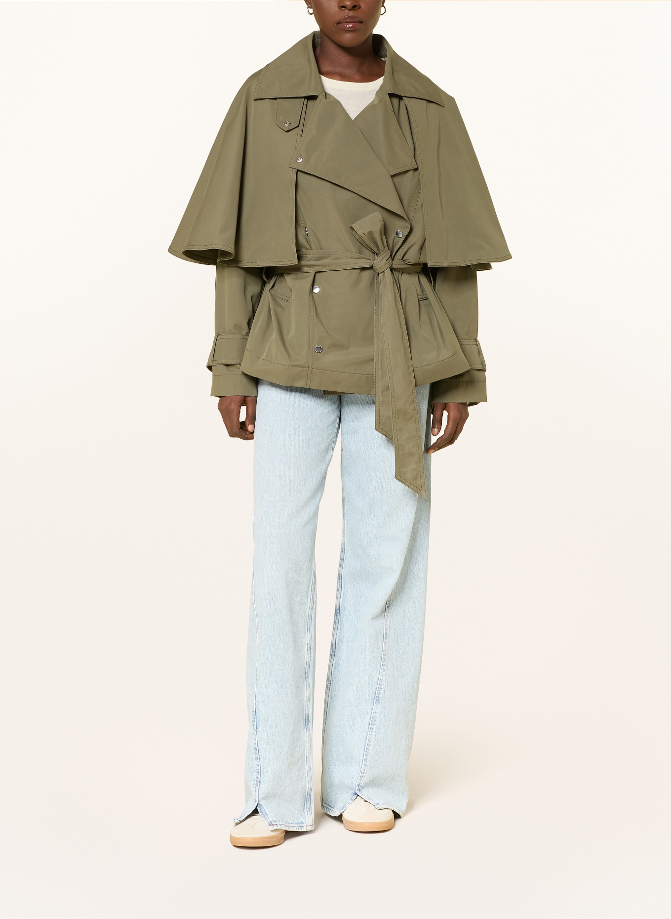 BOSS Veste trench CALISETTA: OLIVE