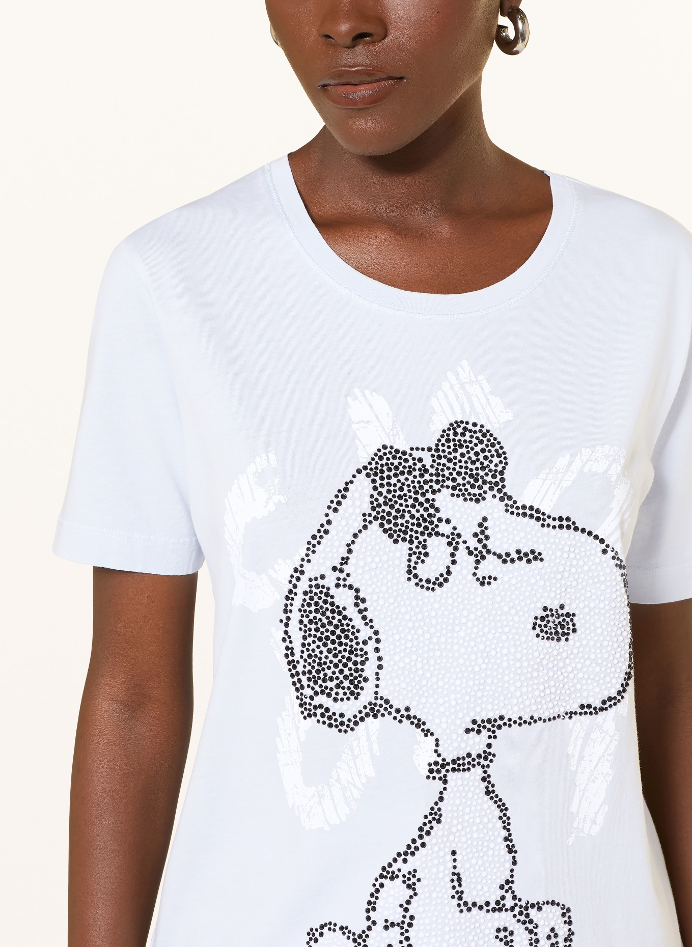 Princess GOES HOLLYWOOD T-Shirt mit Schmucksteinen: HELLBLAU / WEISS / SCHWARZ