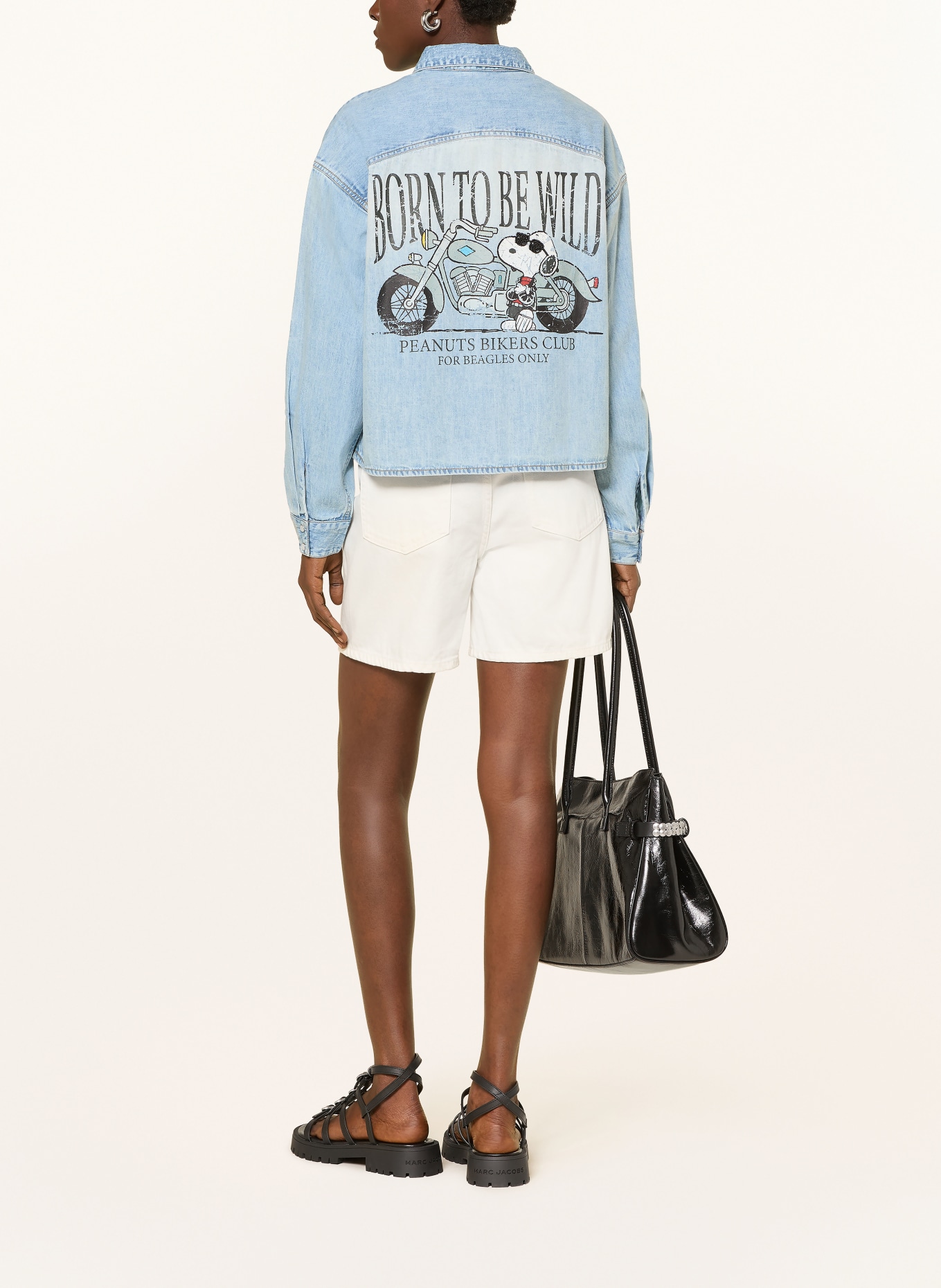 Princess GOES HOLLYWOOD Jeansbluse mit Schmucksteinen: BLAU / GELB / SCHWARZ