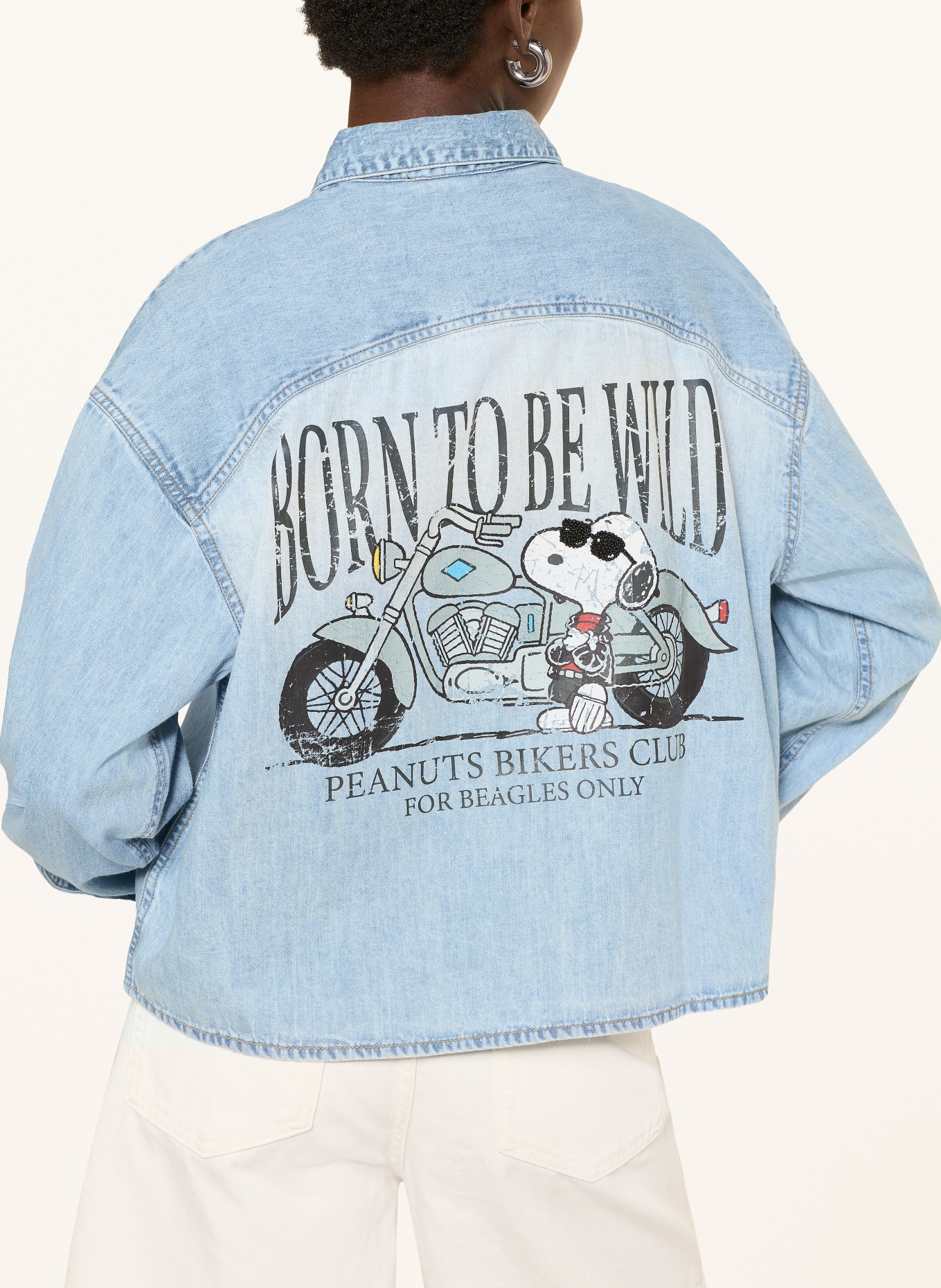 Princess GOES HOLLYWOOD Jeansbluse mit Schmucksteinen: BLAU / GELB / SCHWARZ