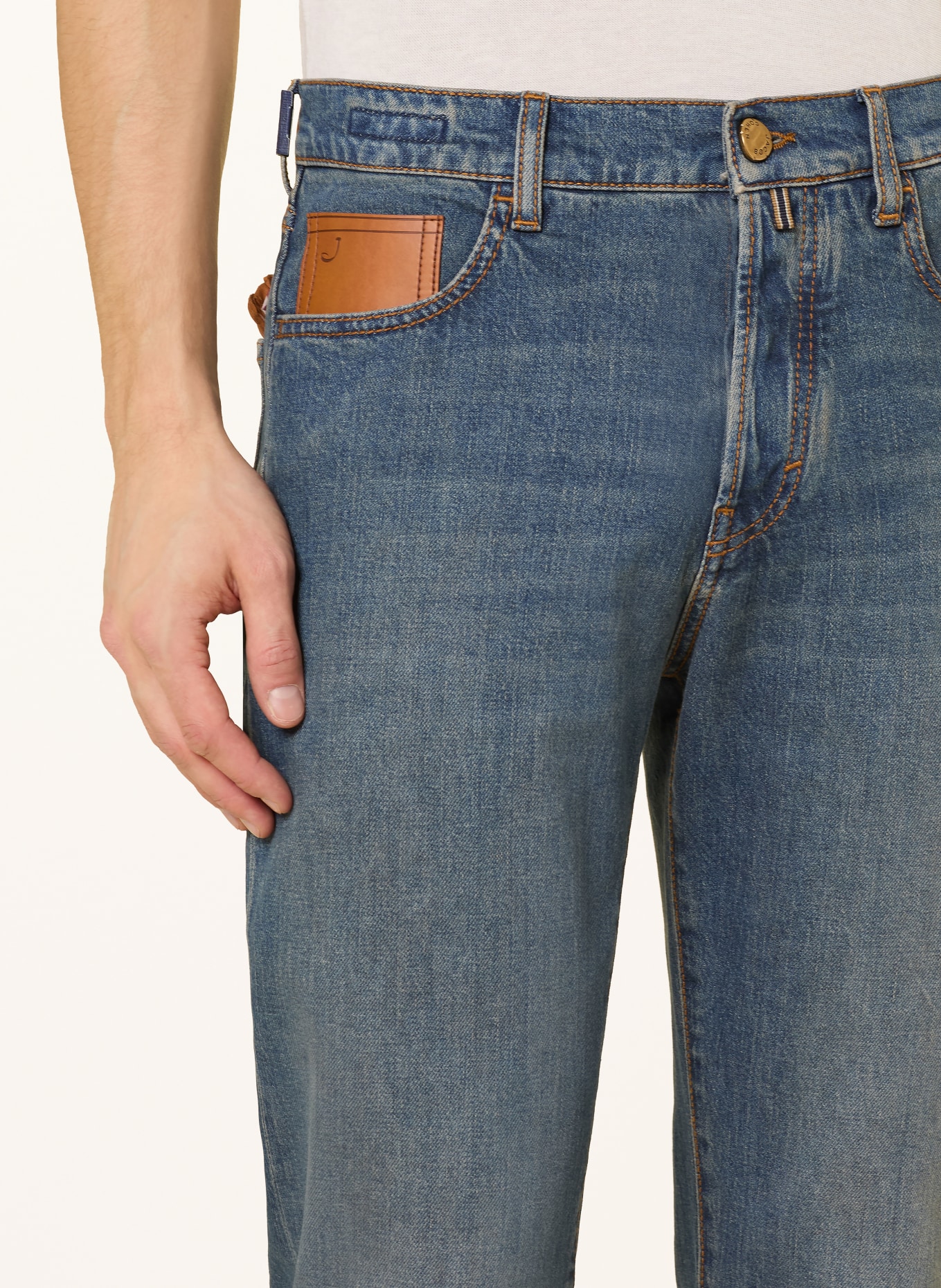 JACOB COHEN Dżinsy EDO o kroju slim fit: 100D DARK BLUE