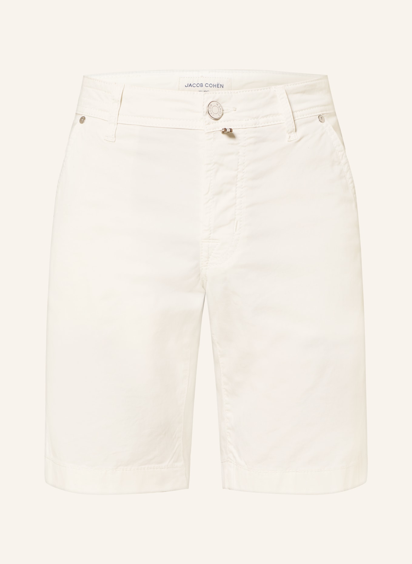 JACOB COHEN Short chino JUM coupe slim: ÉCRU