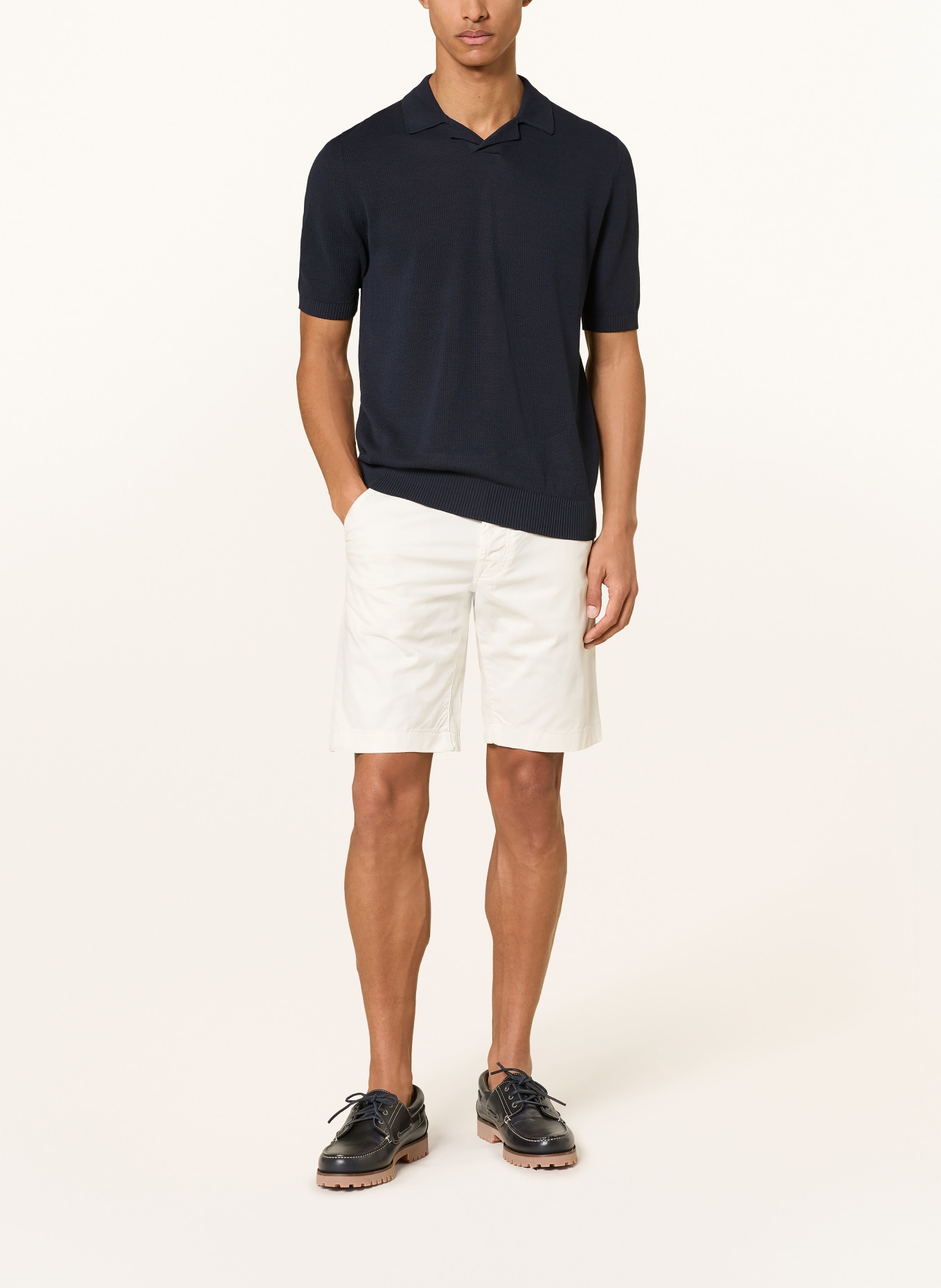 JACOB COHEN Short chino JUM coupe slim: ÉCRU