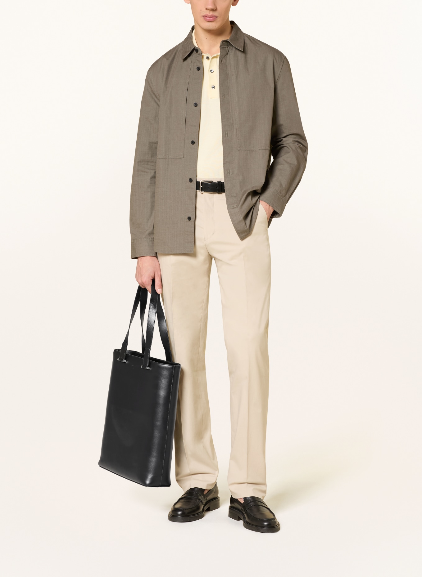 TIGER OF SWEDEN Sac cabas TABERNE: NOIR / ARGENT