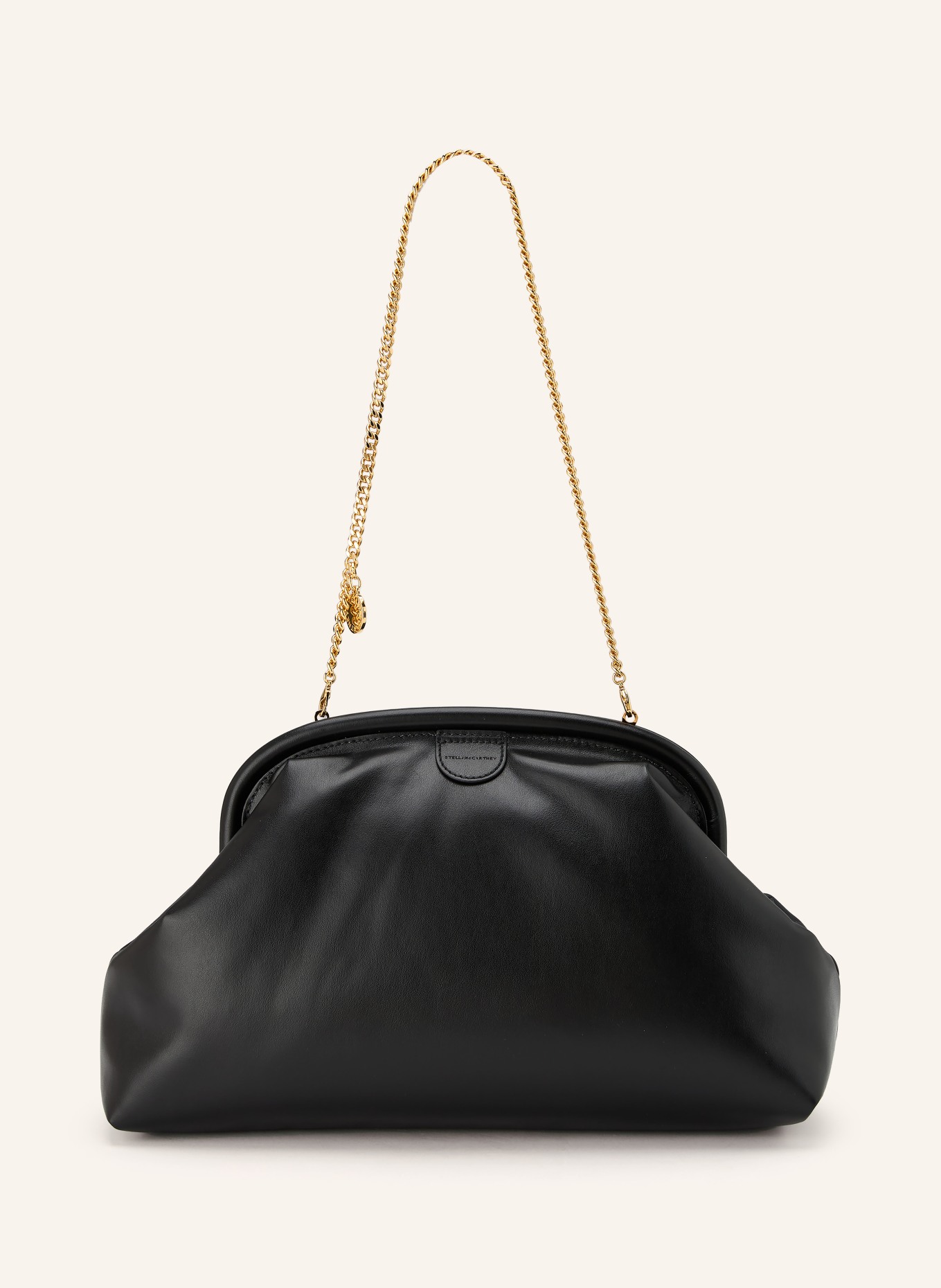 STELLA McCARTNEY Clutch FALABELLA: ZWART / GOUD