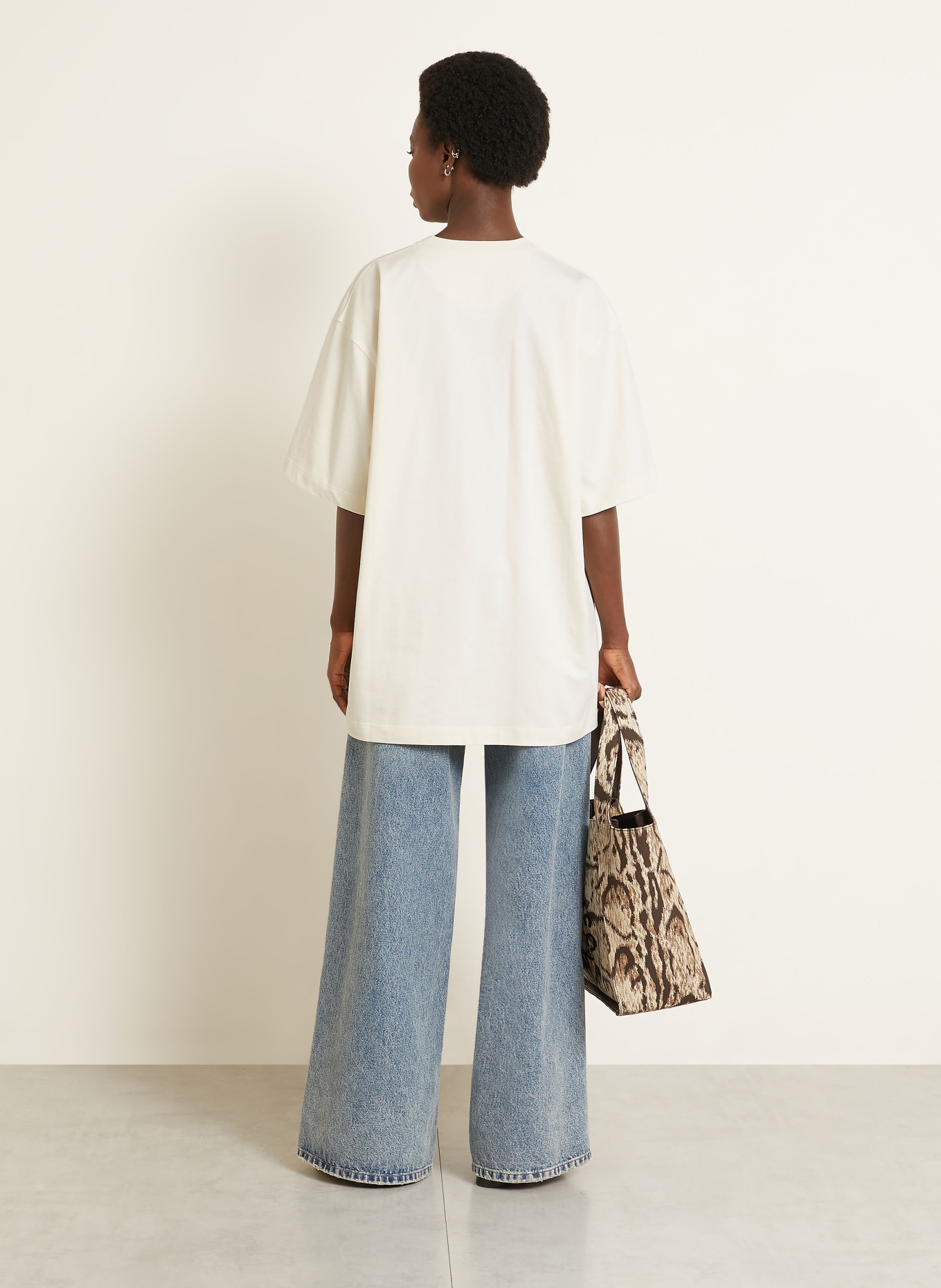 STELLA McCARTNEY Oversized-Shirt: CREME