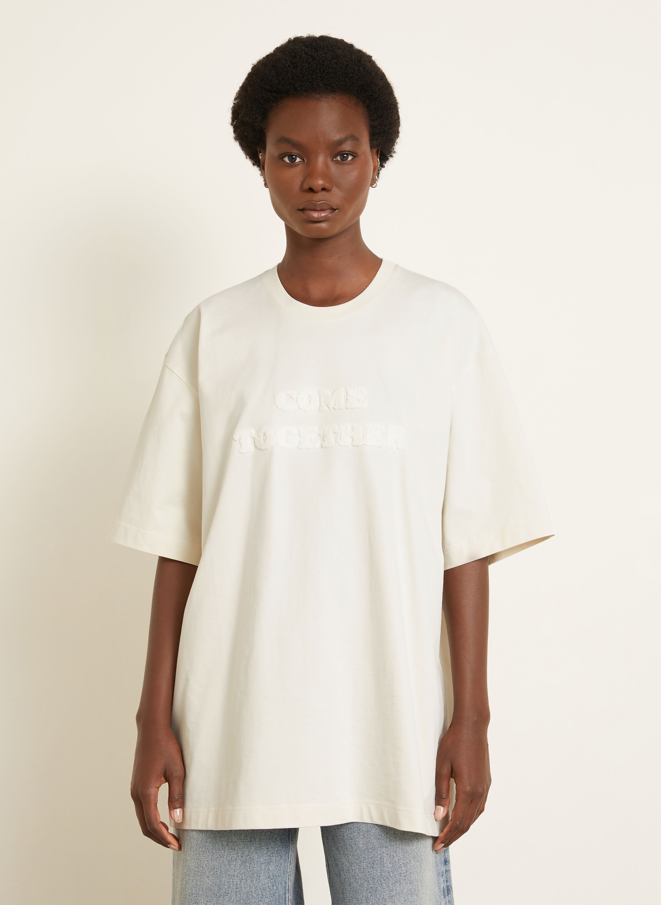 STELLA McCARTNEY Oversized-Shirt: CREME