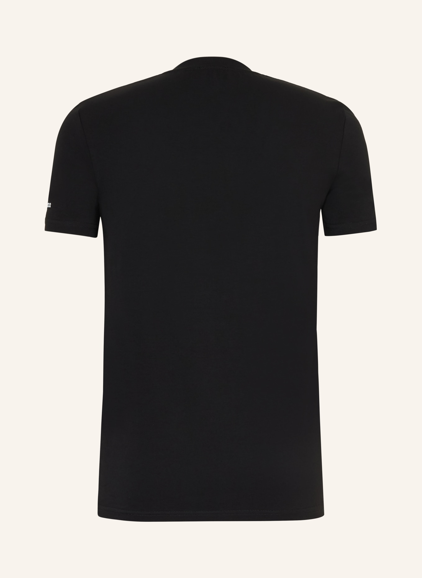 DSQUARED2 V-shirt: ZWART