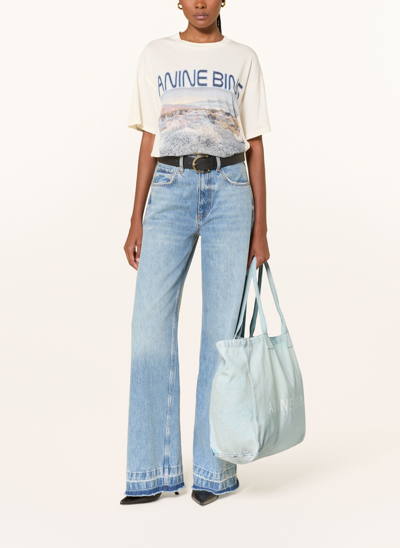 ANINE BING Taška LEO: TMAVĚ MODRÁ