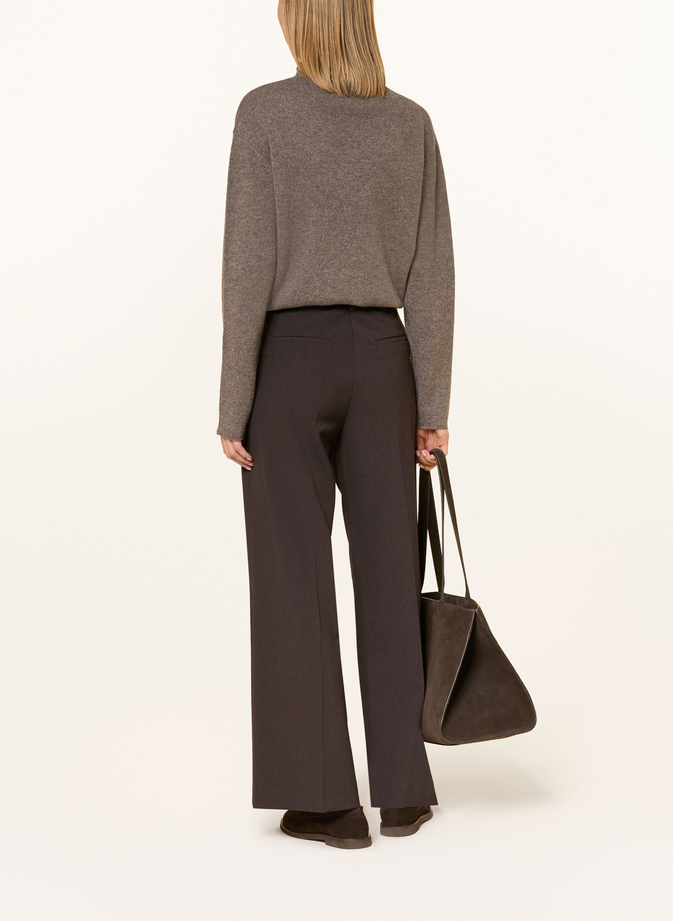darling harbour Cashmere Sweater: truffle melange