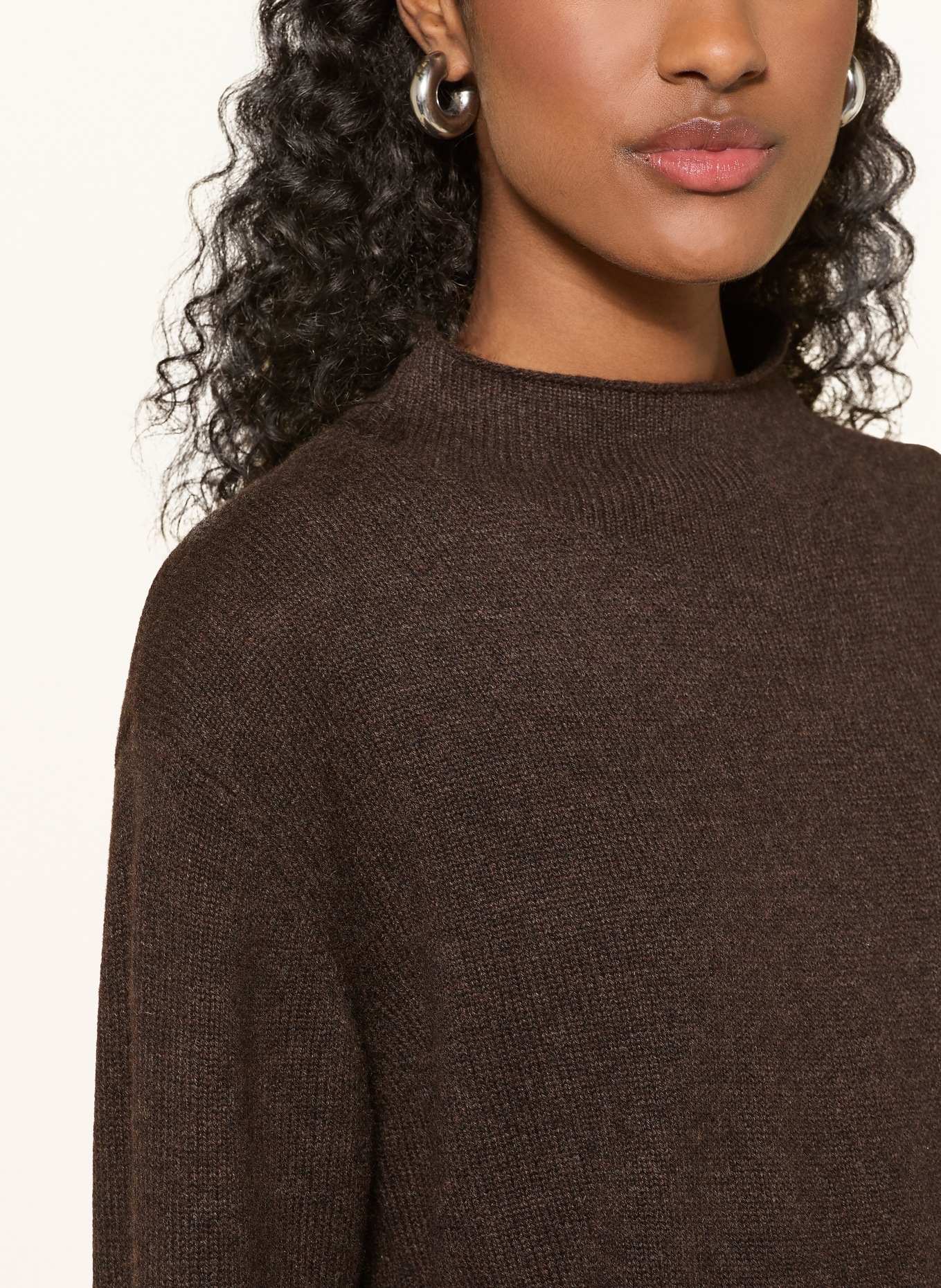 darling harbour Cashmere Sweater: chocolate melange