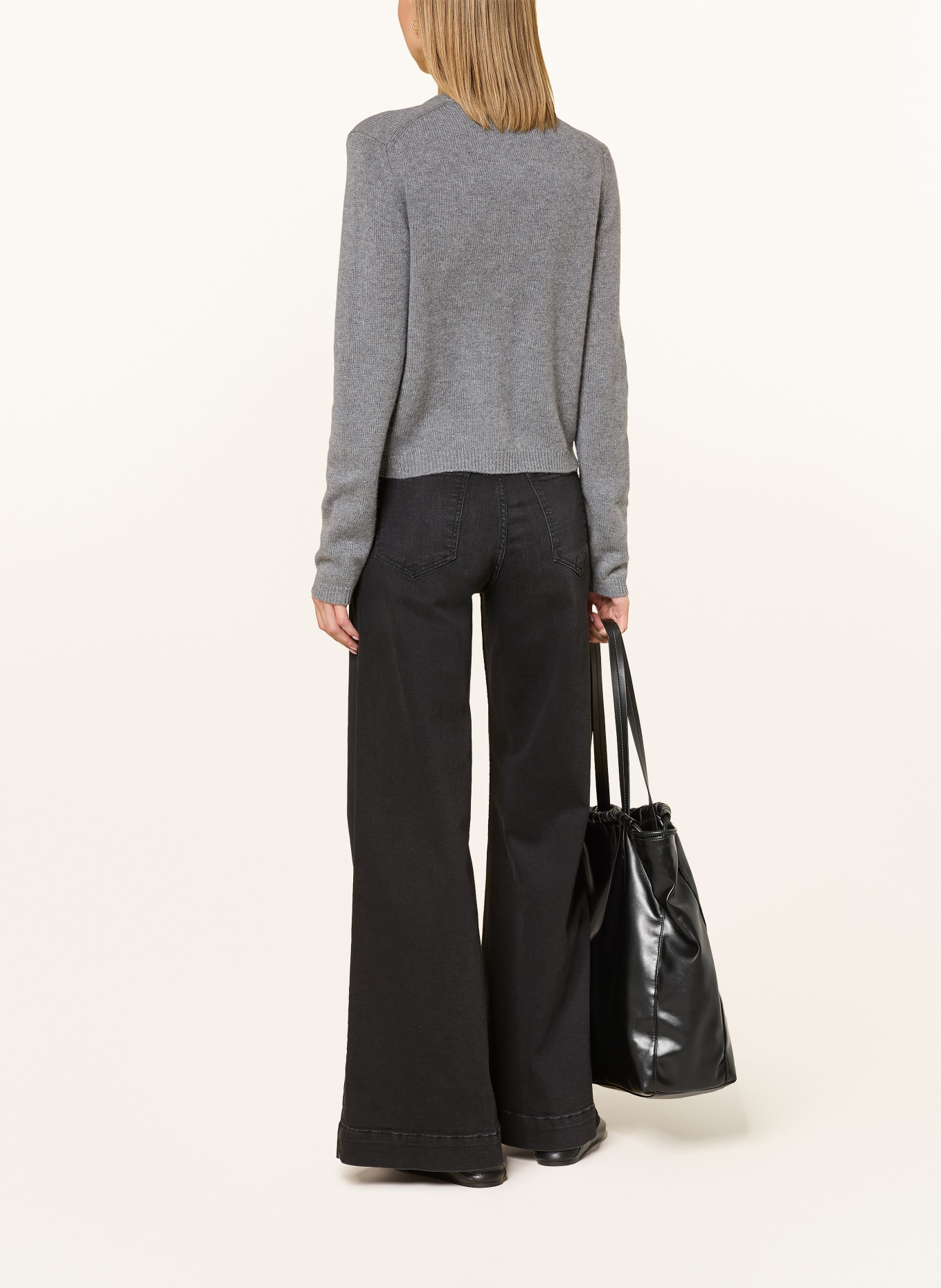 darling harbour Strickjacke aus Cashmere: midgrey melange