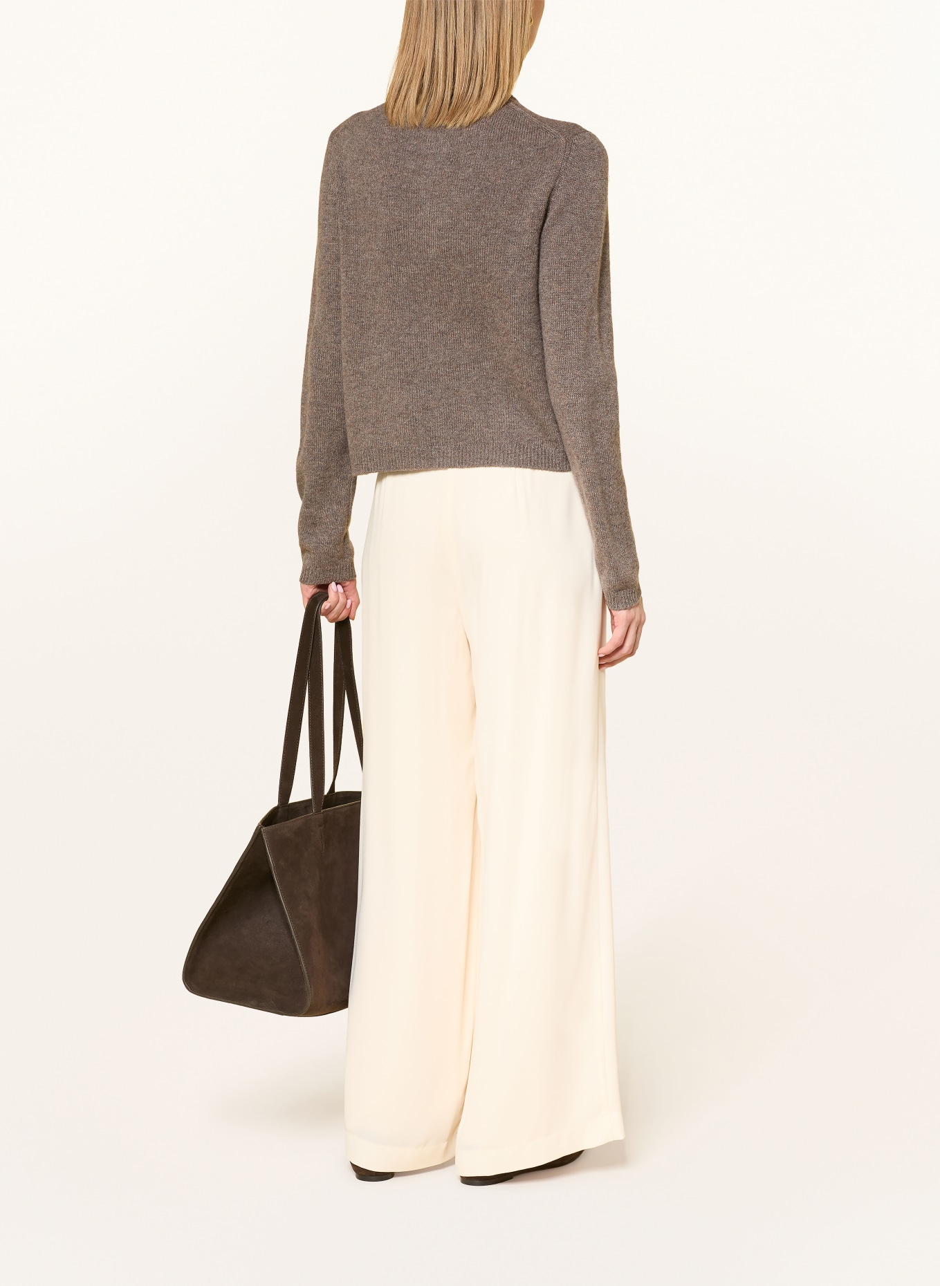 darling harbour Strickjacke aus Cashmere: truffle melange