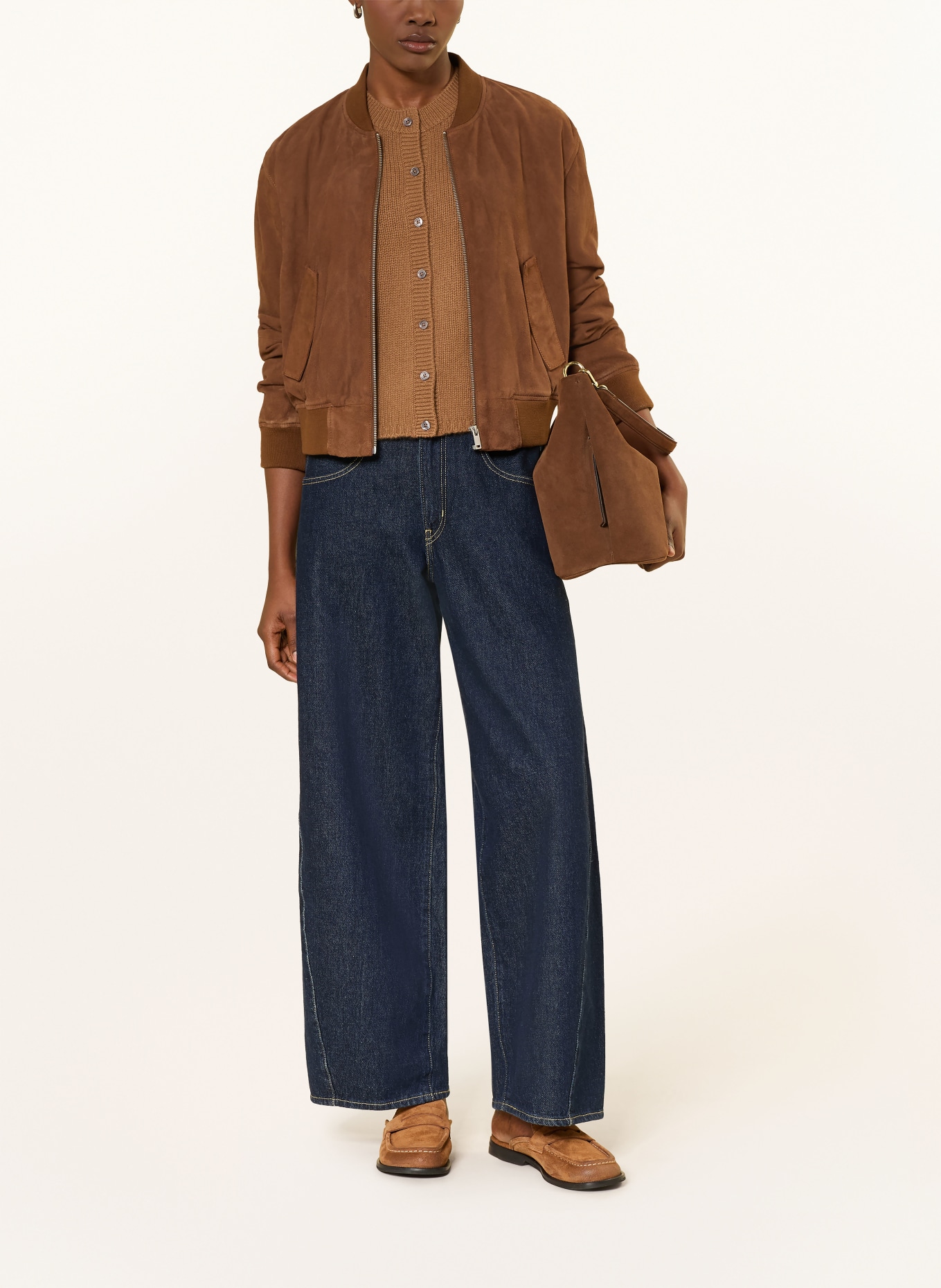 darling harbour Cashmere knit vest: CARAMEL