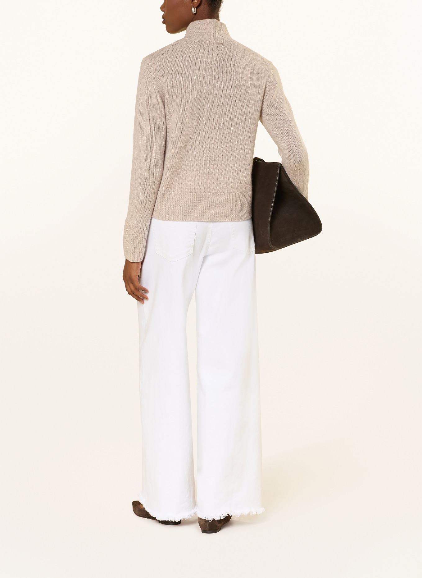 darling harbour Sweter z kaszmiru: Sand Melange