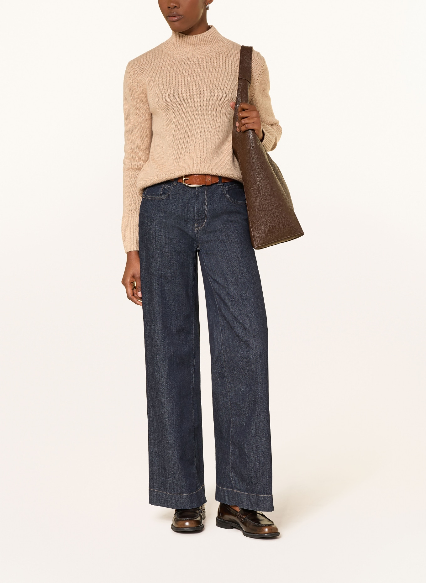 darling harbour Sweter z kaszmiru: camel Melange