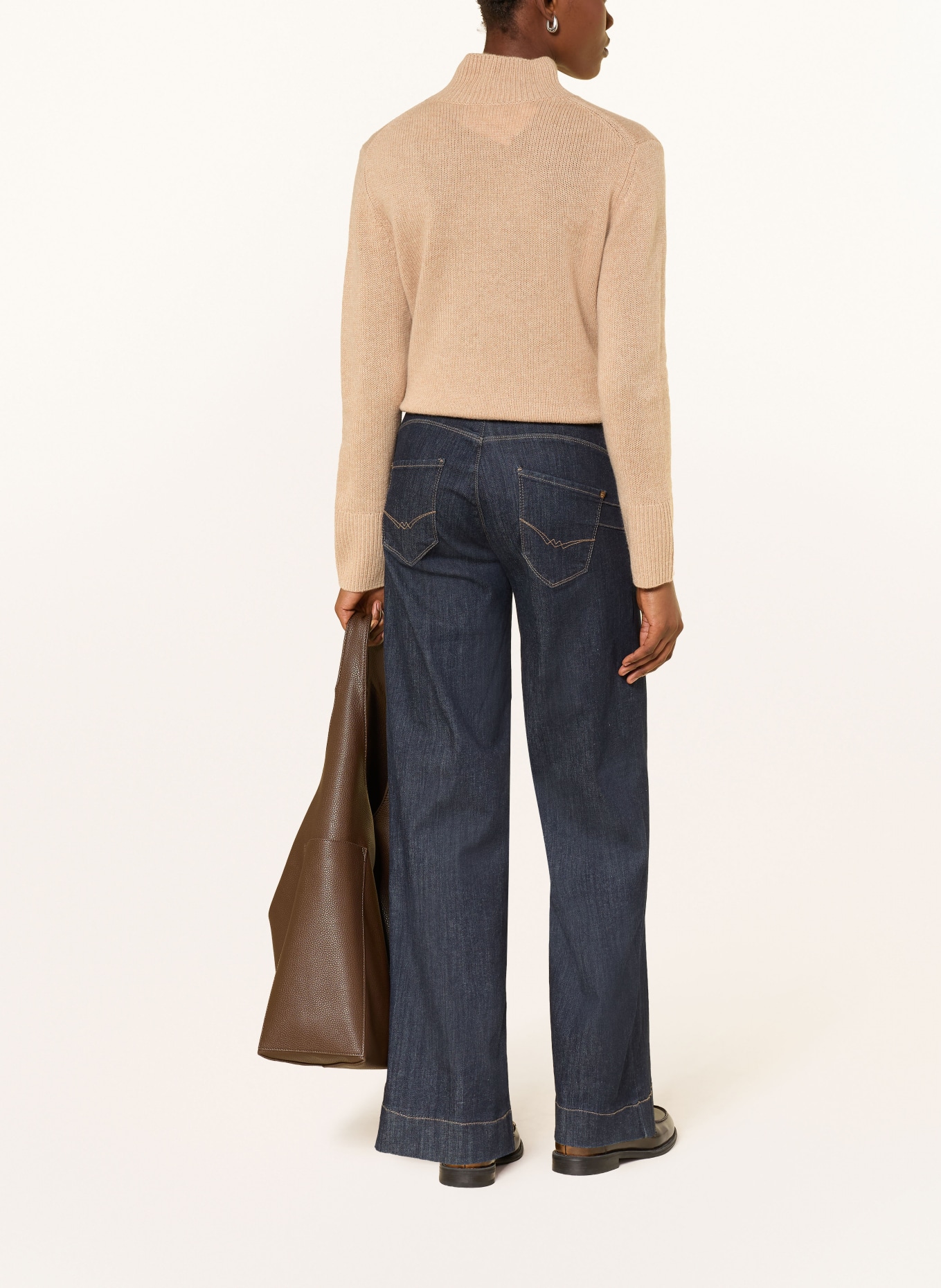 darling harbour Sweter z kaszmiru: camel Melange