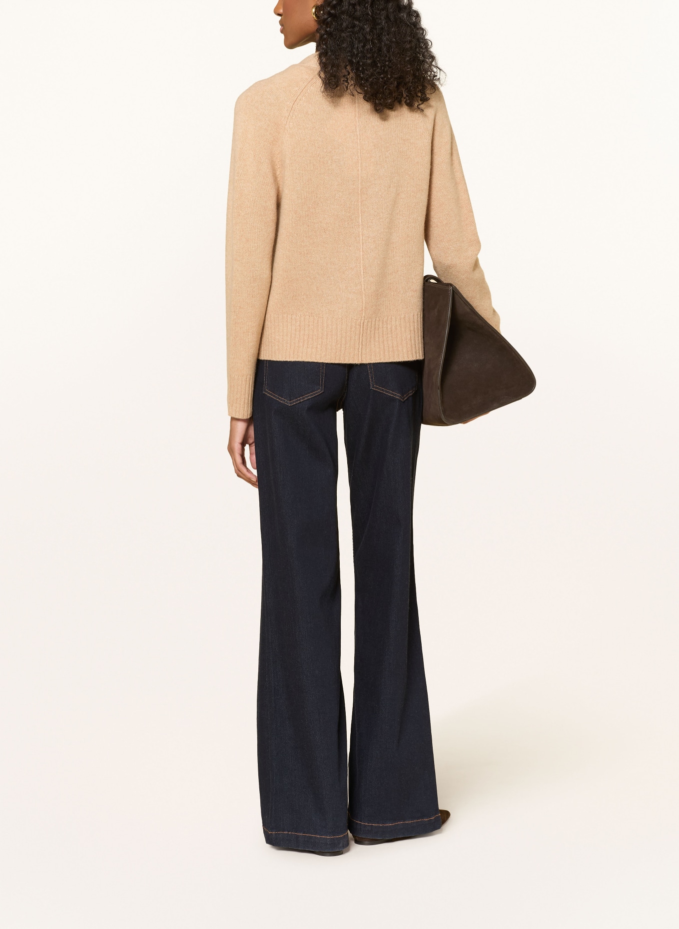 darling harbour Strickjacke aus Cashmere: camel Melange