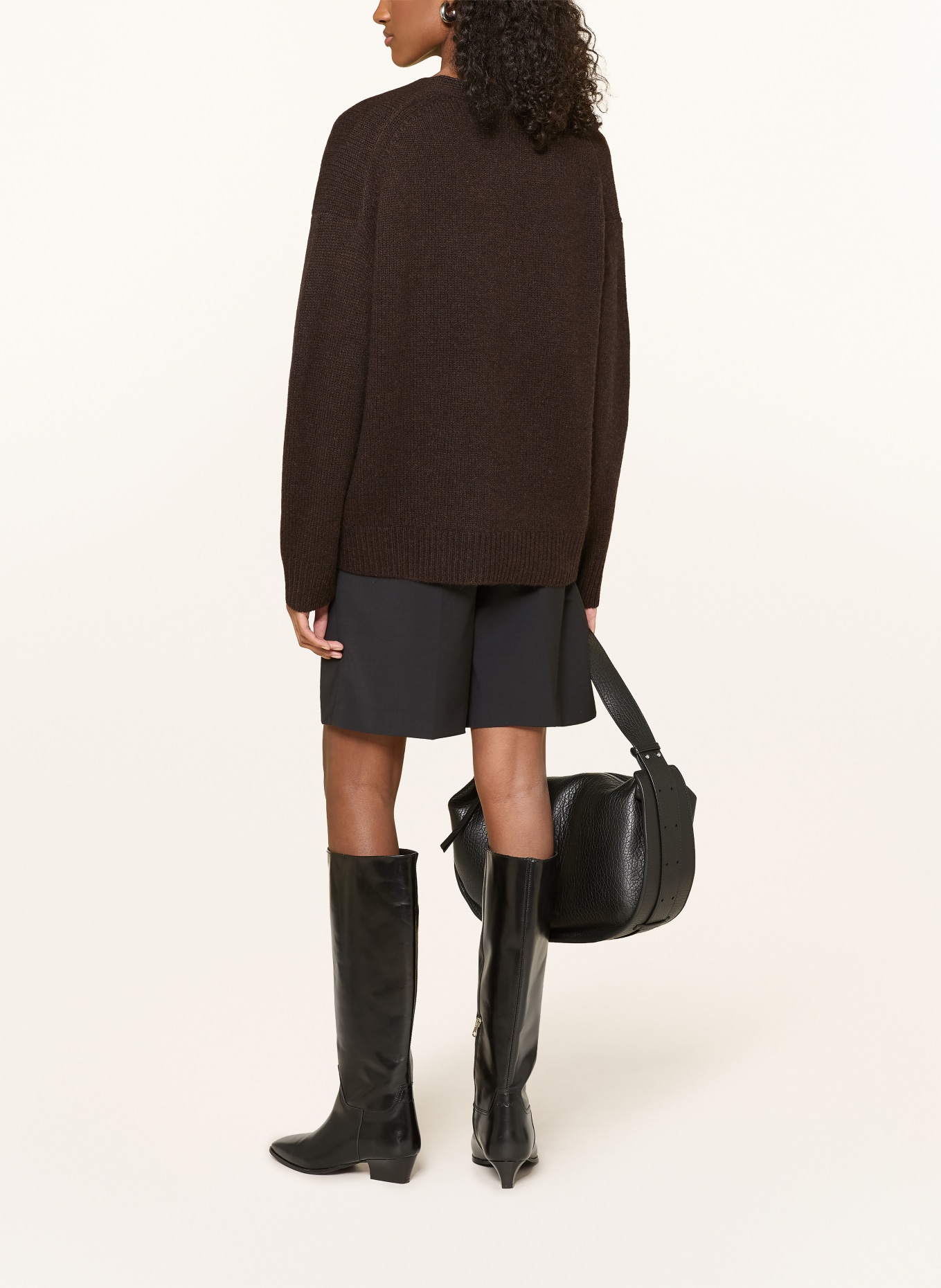 darling harbour Strickjacke aus Cashmere: chocolate melange