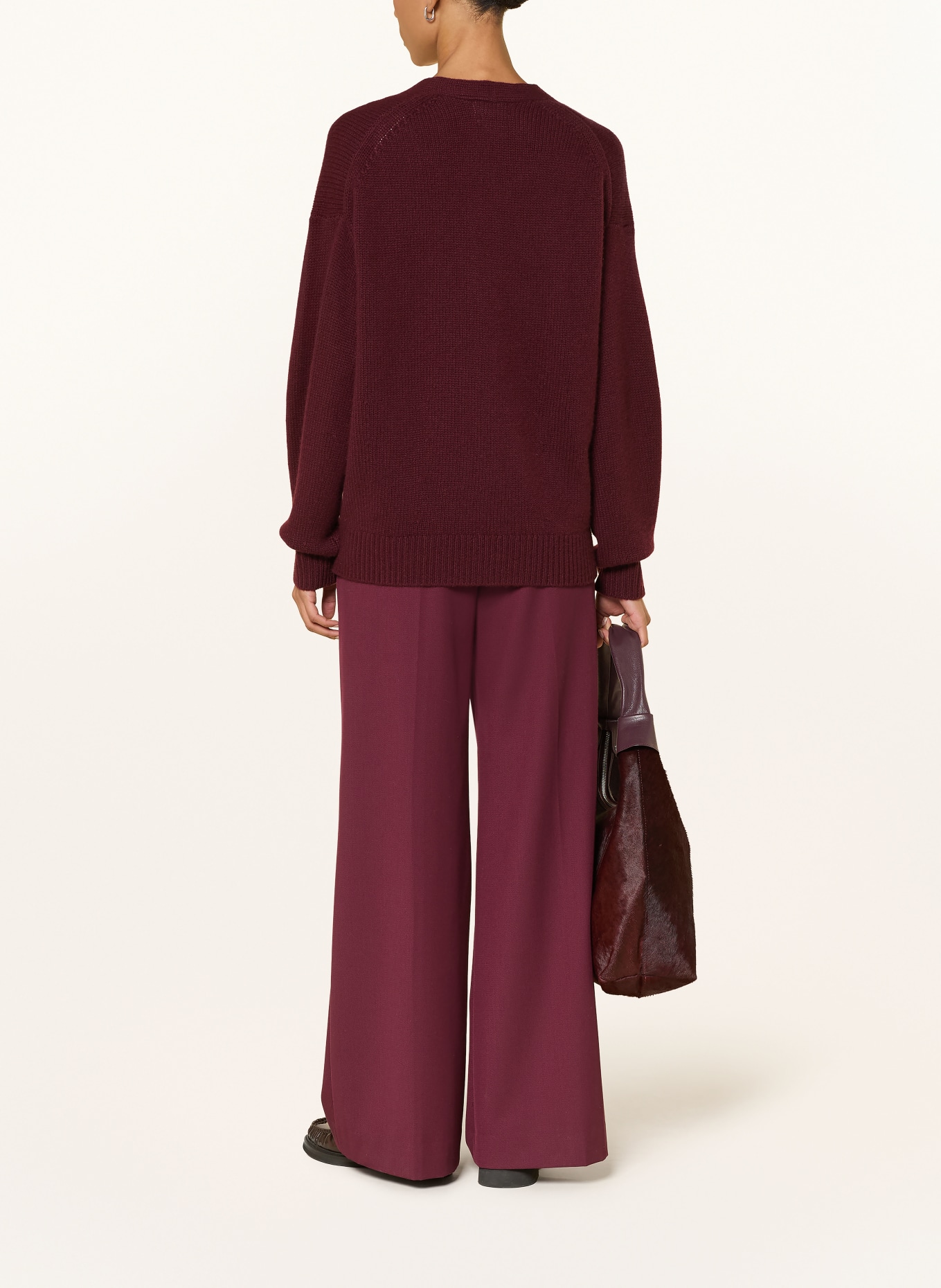 darling harbour Strickjacke aus Cashmere: deep merlot