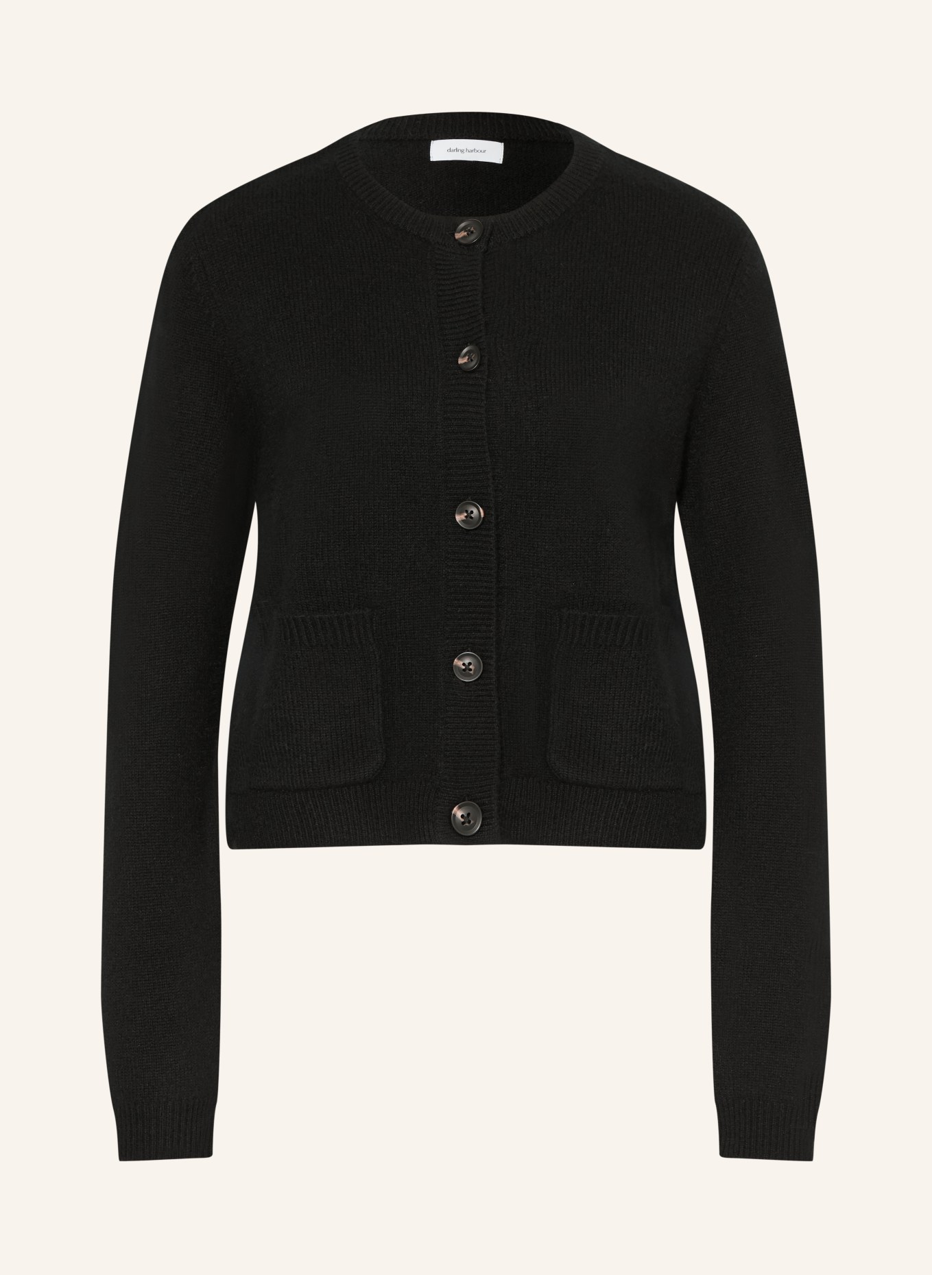 darling harbour Strickjacke aus Cashmere: BLACK