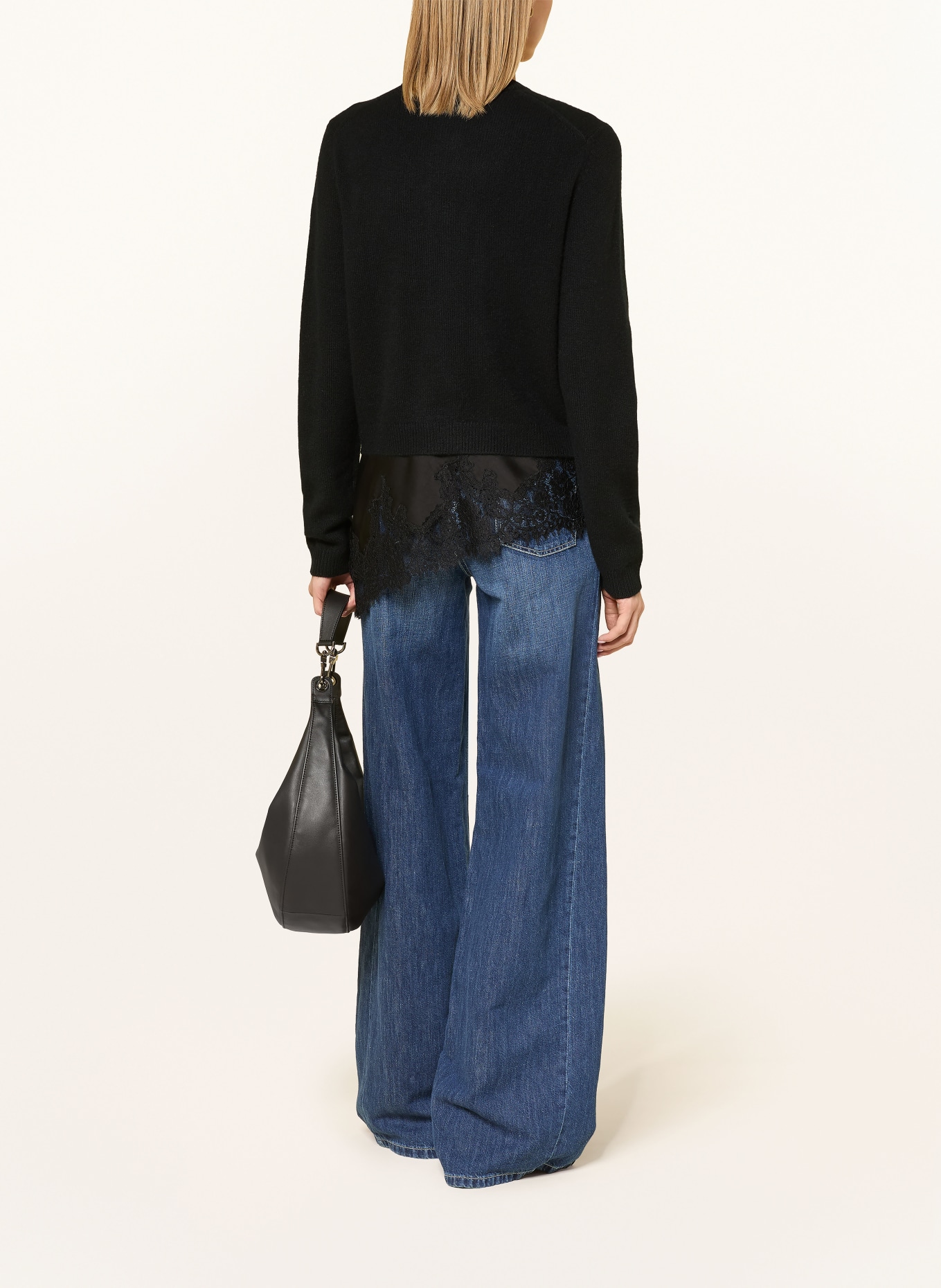 darling harbour Strickjacke aus Cashmere: BLACK