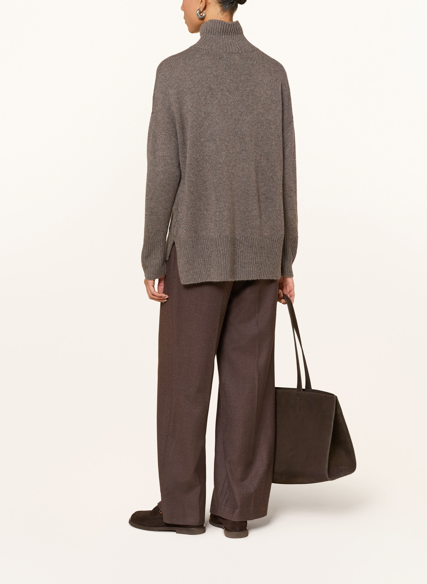 darling harbour Cashmere sweater: truffle melange