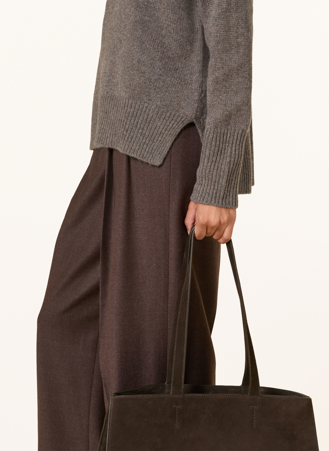 darling harbour Cashmere sweater: truffle melange