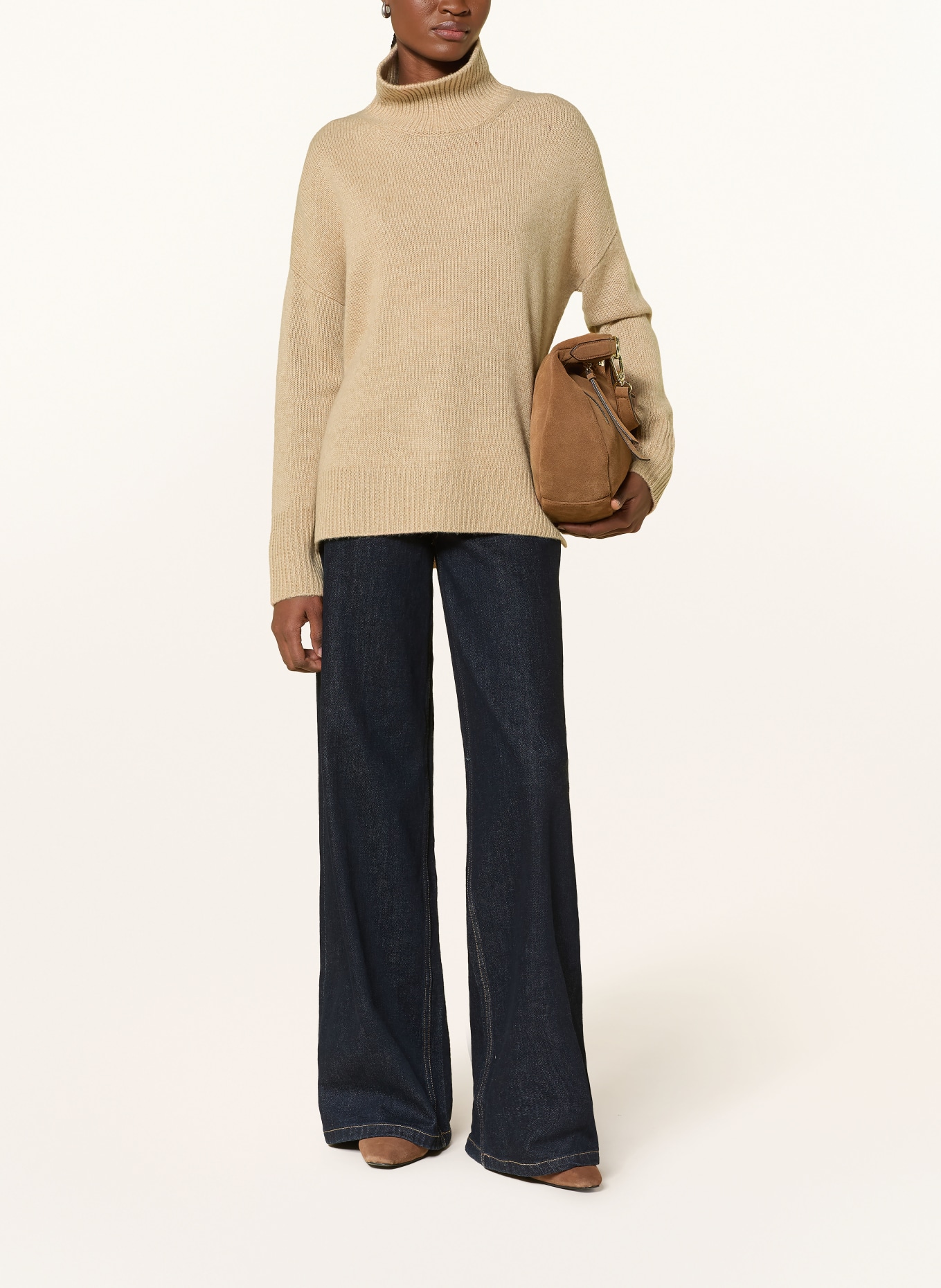 darling harbour Cashmere sweater: camel Melange