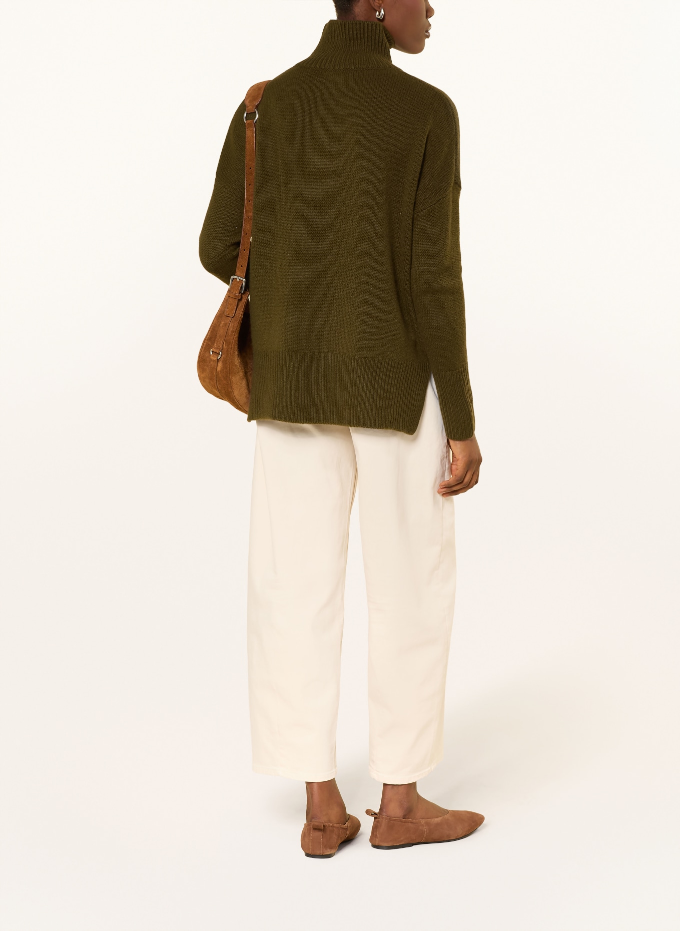 darling harbour Cashmere sweater: OLIVE