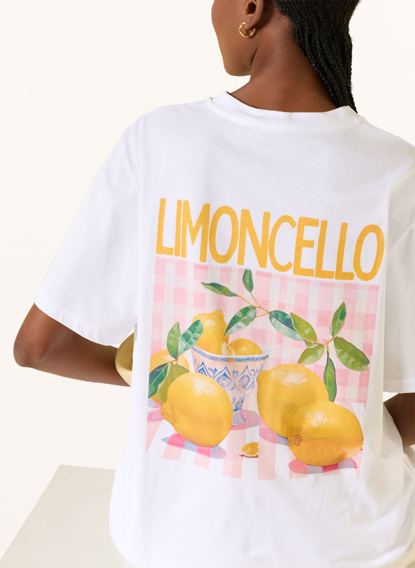 MRS & HUGS T-shirt: WIT / GEEL / GROEN