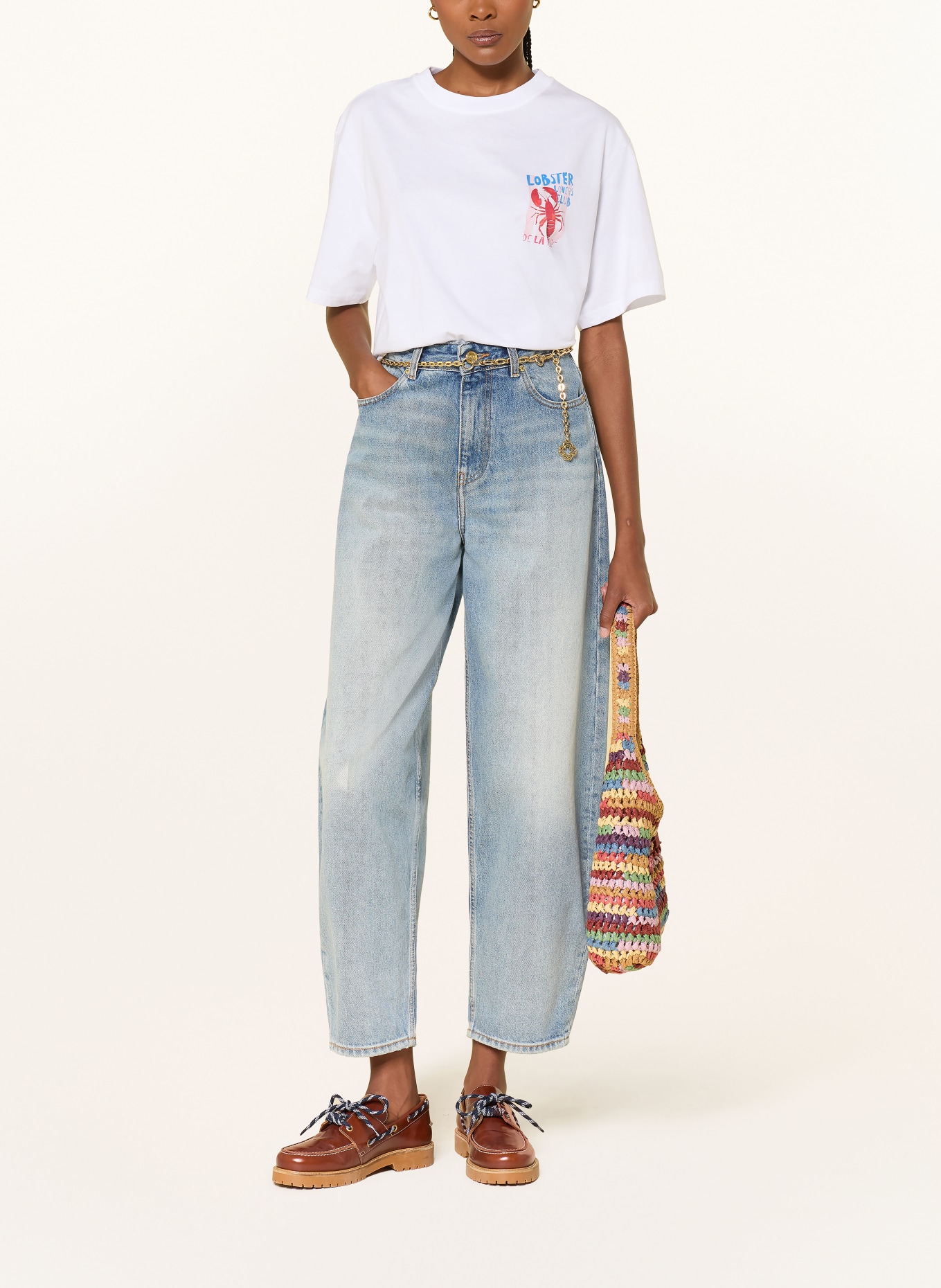 MRS & HUGS T-Shirt: WEISS / ROT / BLAU