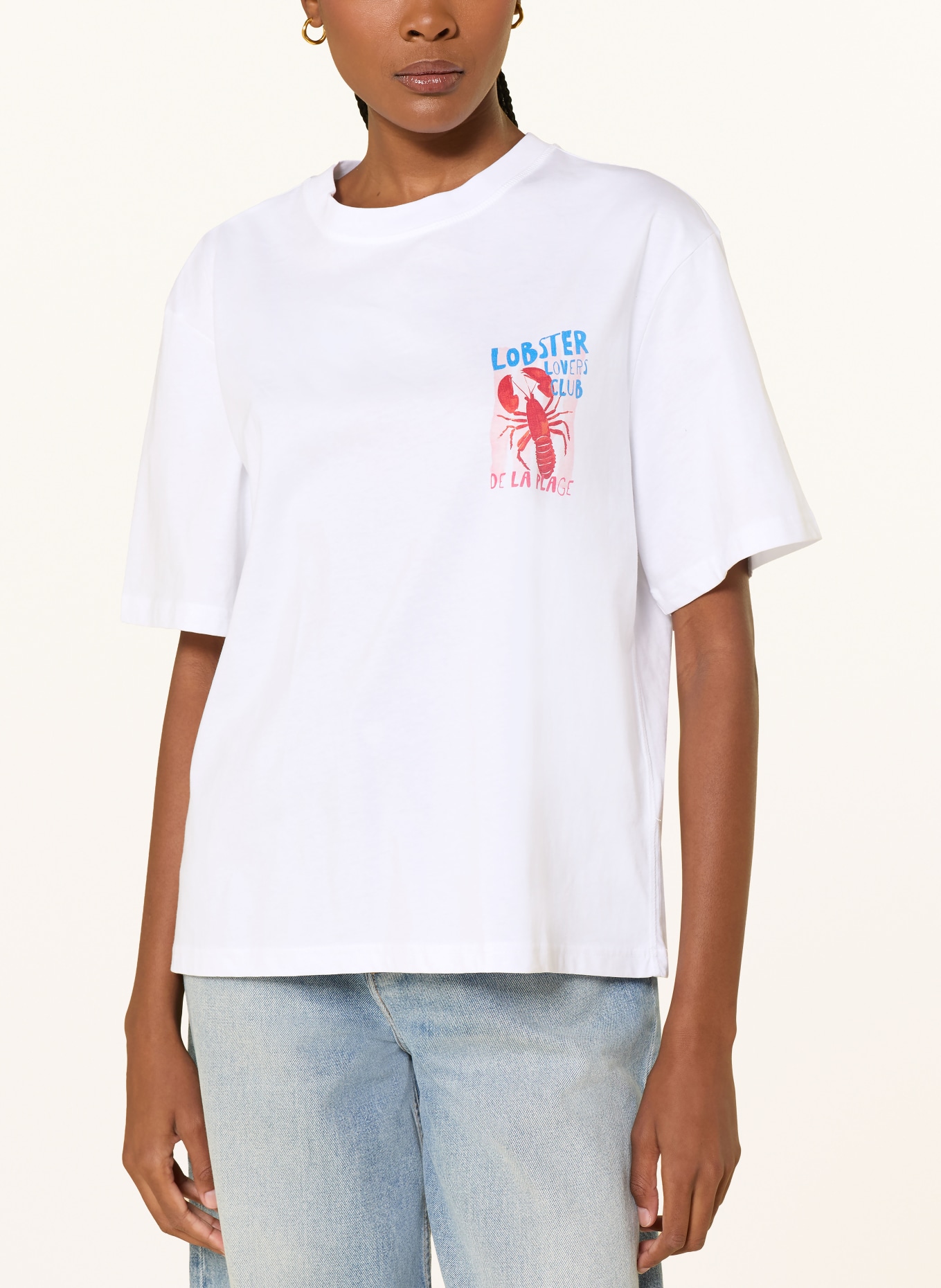 MRS & HUGS T-Shirt: WEISS / ROT / BLAU