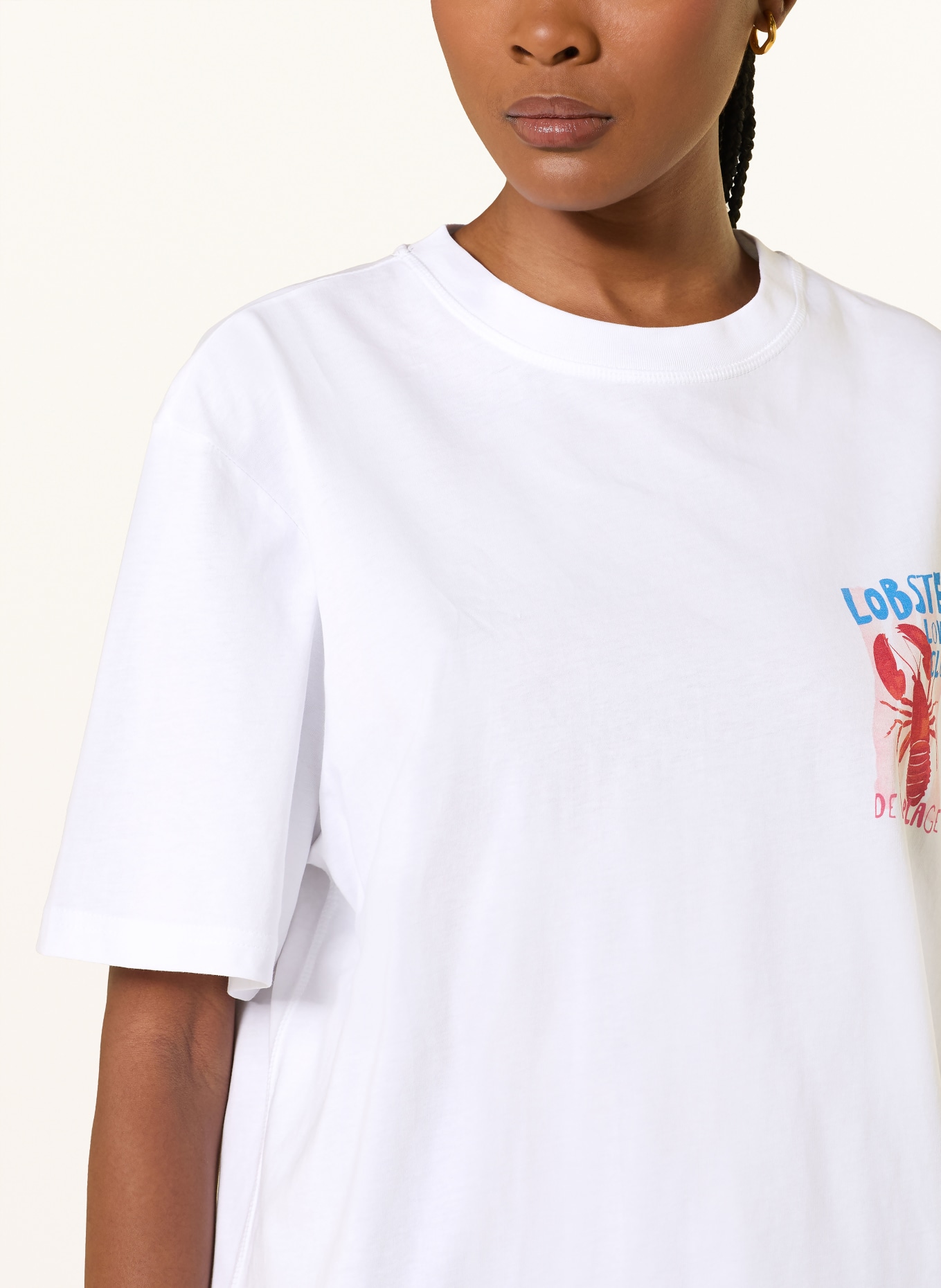 MRS & HUGS T-Shirt: WEISS / ROT / BLAU