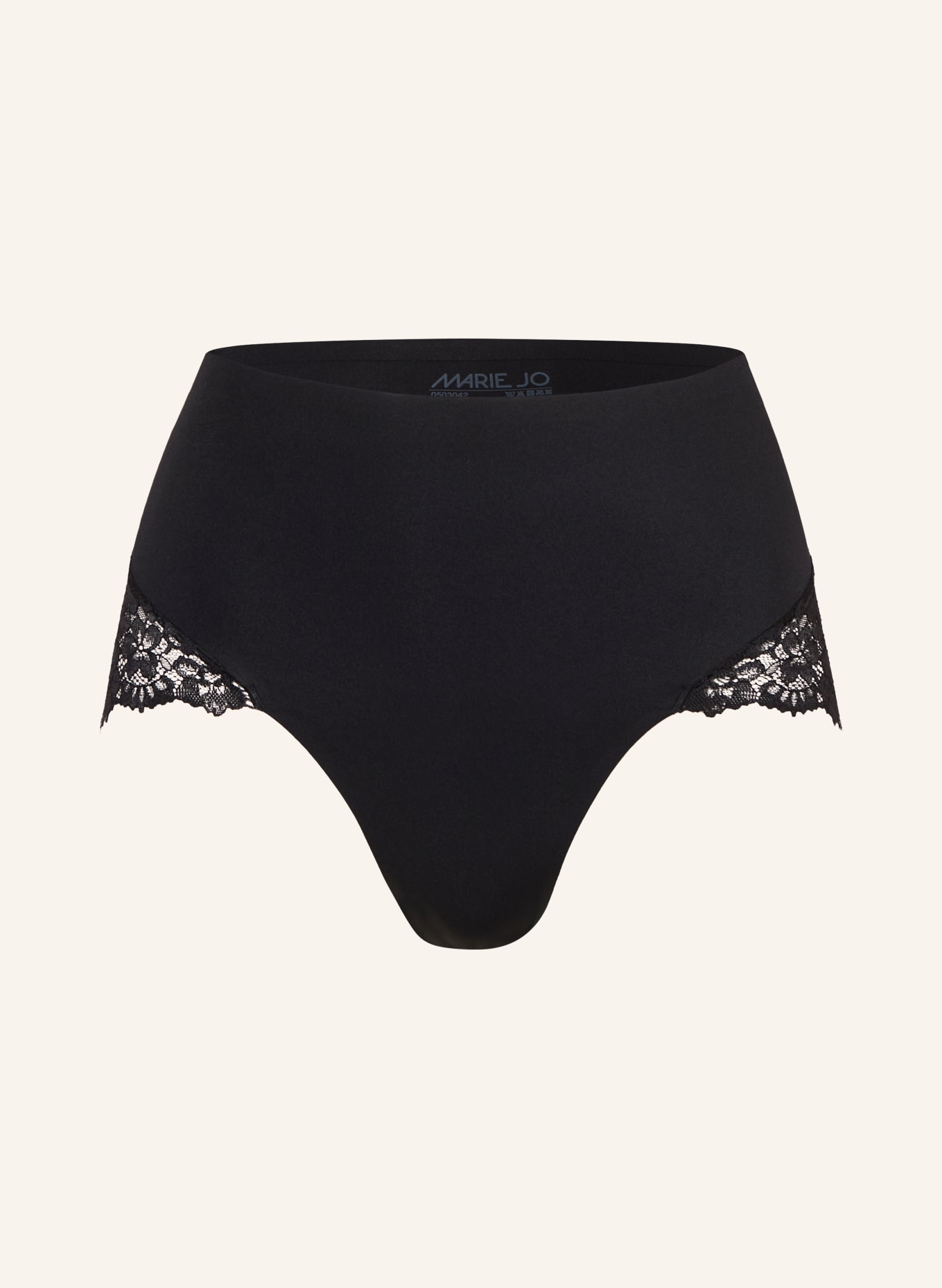 MARIE JO Majtki z wysokim stanem SOFT STUDIO: CZARNY