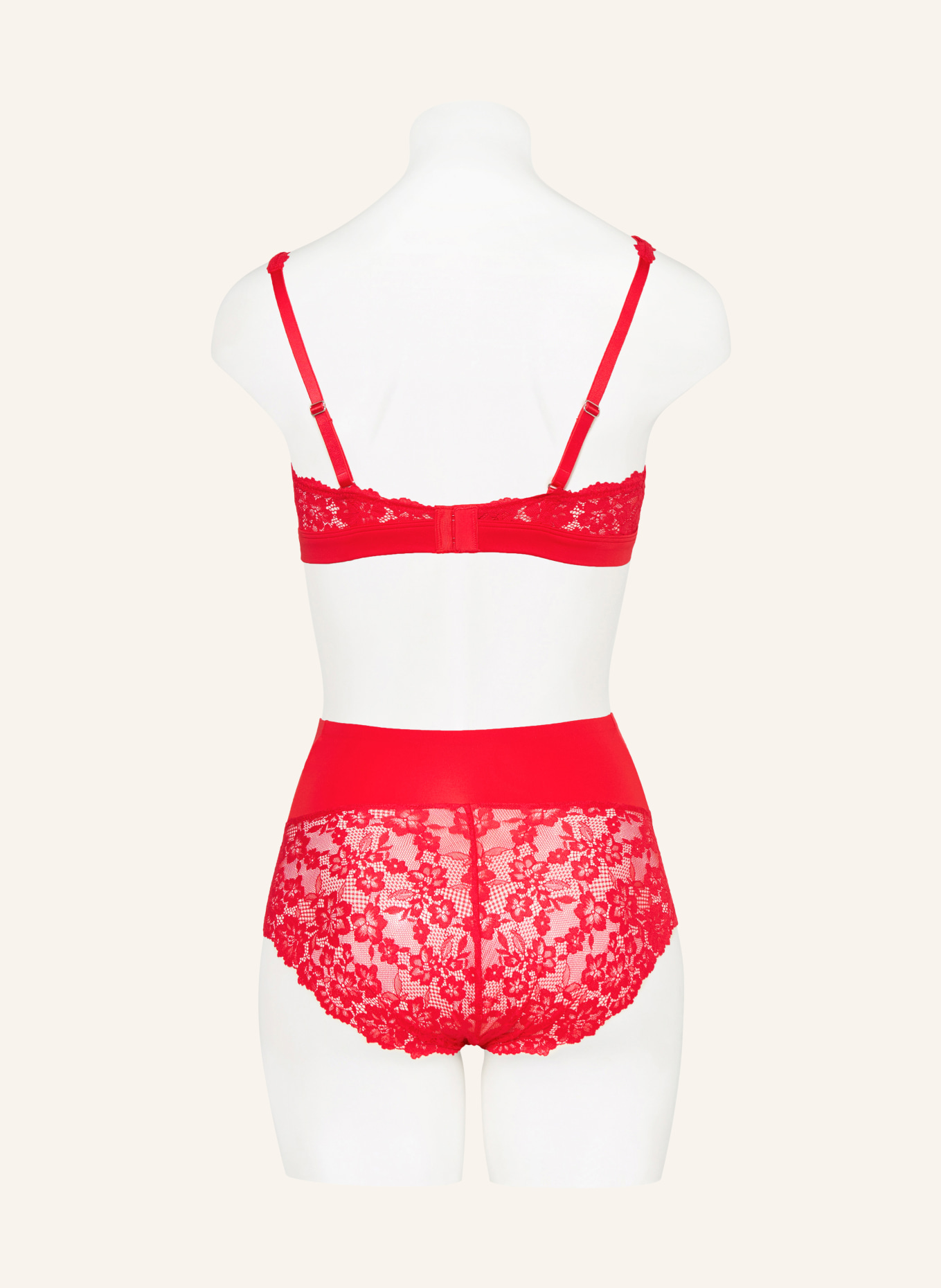 MARIE JO Majtki z wysokim stanem SOFT STUDIO: CZERWONY