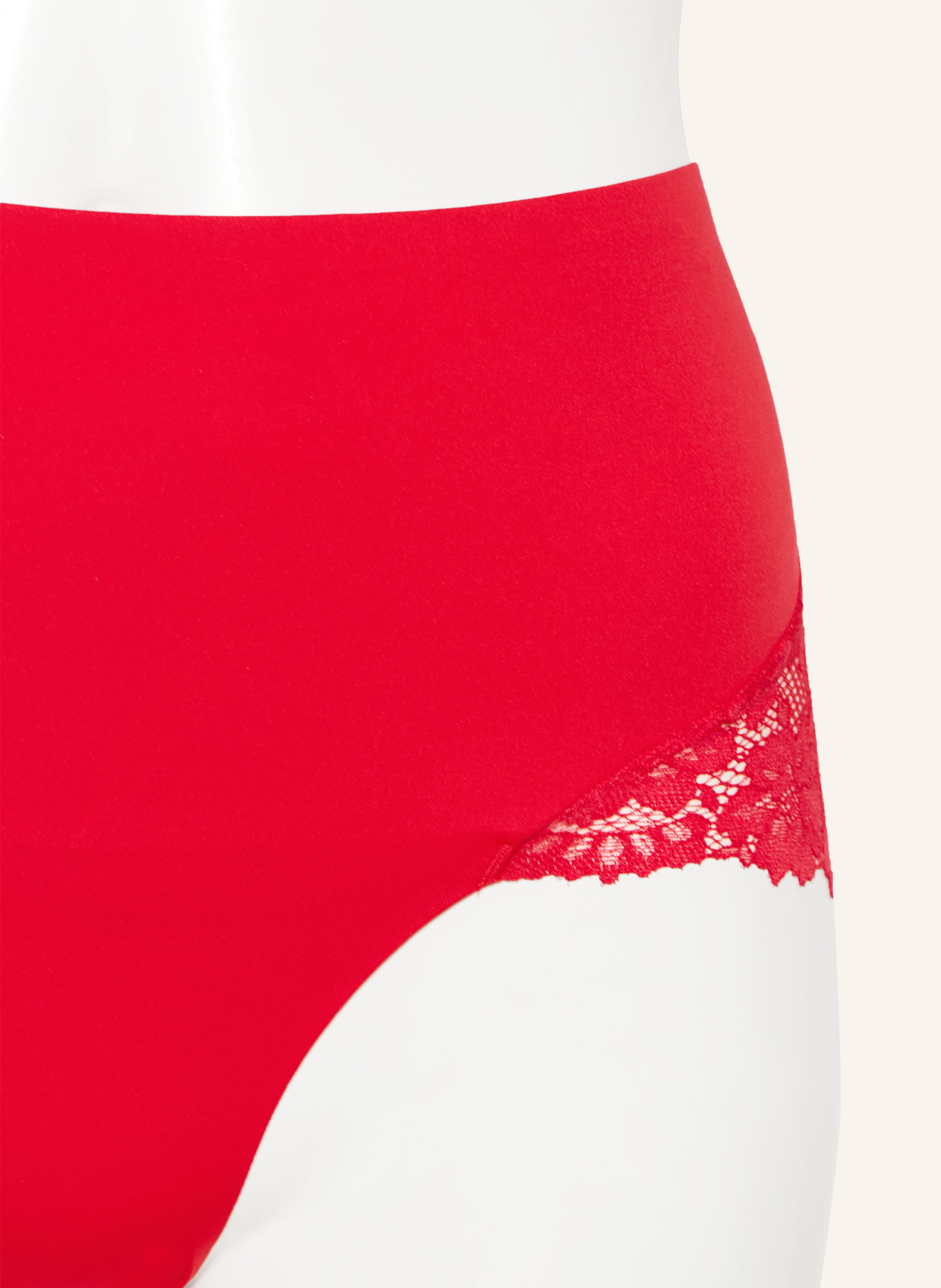 MARIE JO Majtki z wysokim stanem SOFT STUDIO: CZERWONY