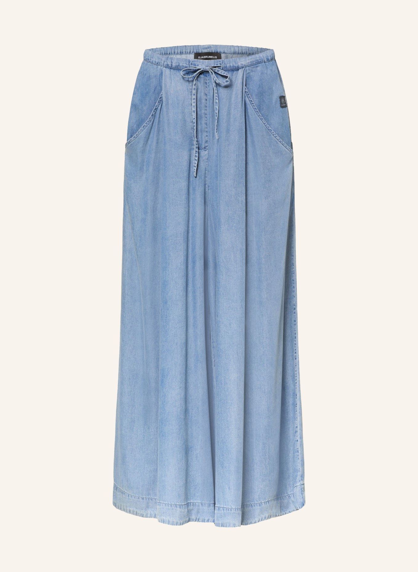 ELIAS RUMELIS HERMA-broek in jeanslook: BLAUW