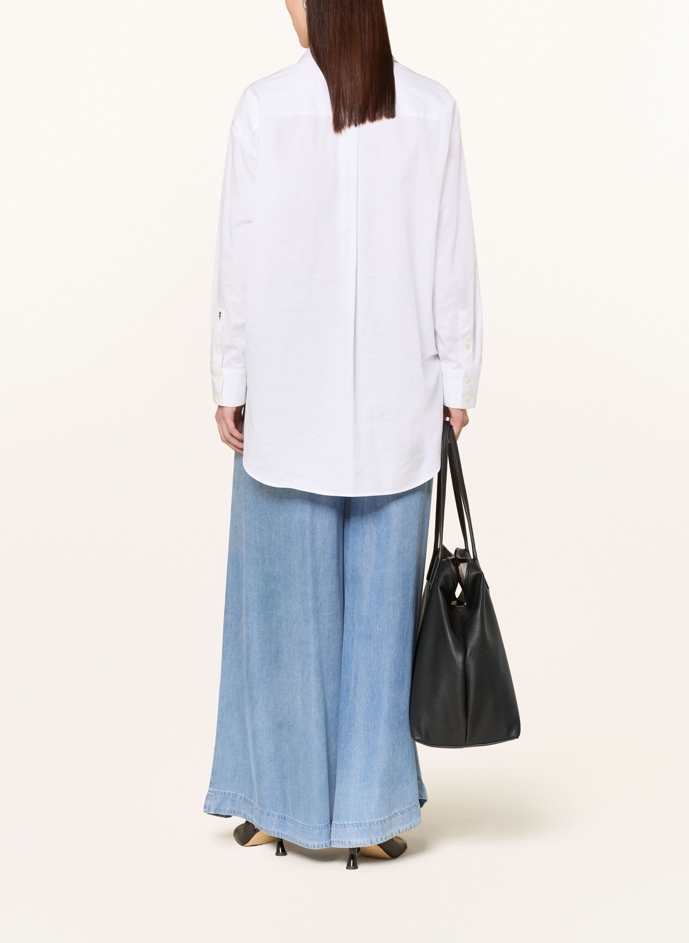 ELIAS RUMELIS HERMA-broek in jeanslook: BLAUW