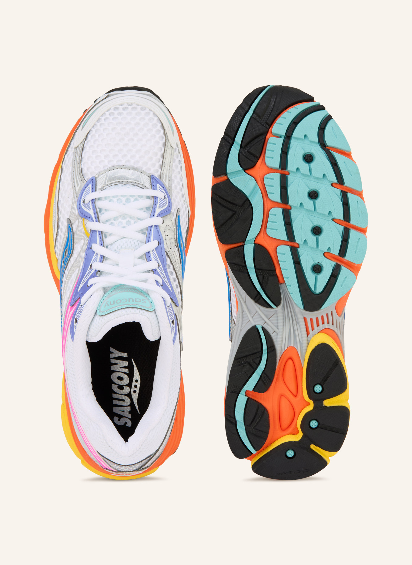 saucony Sneaker PROGRID OMNI 9: WEISS / PINK / BLAU