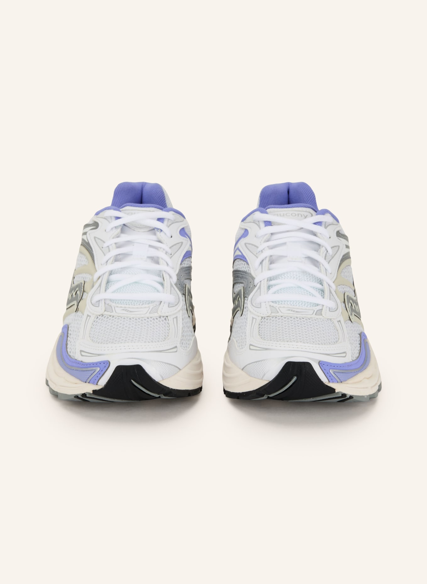 saucony Baskets PROGRID OMNI 9: BLANC / ARGENT / LILAS CLAIR