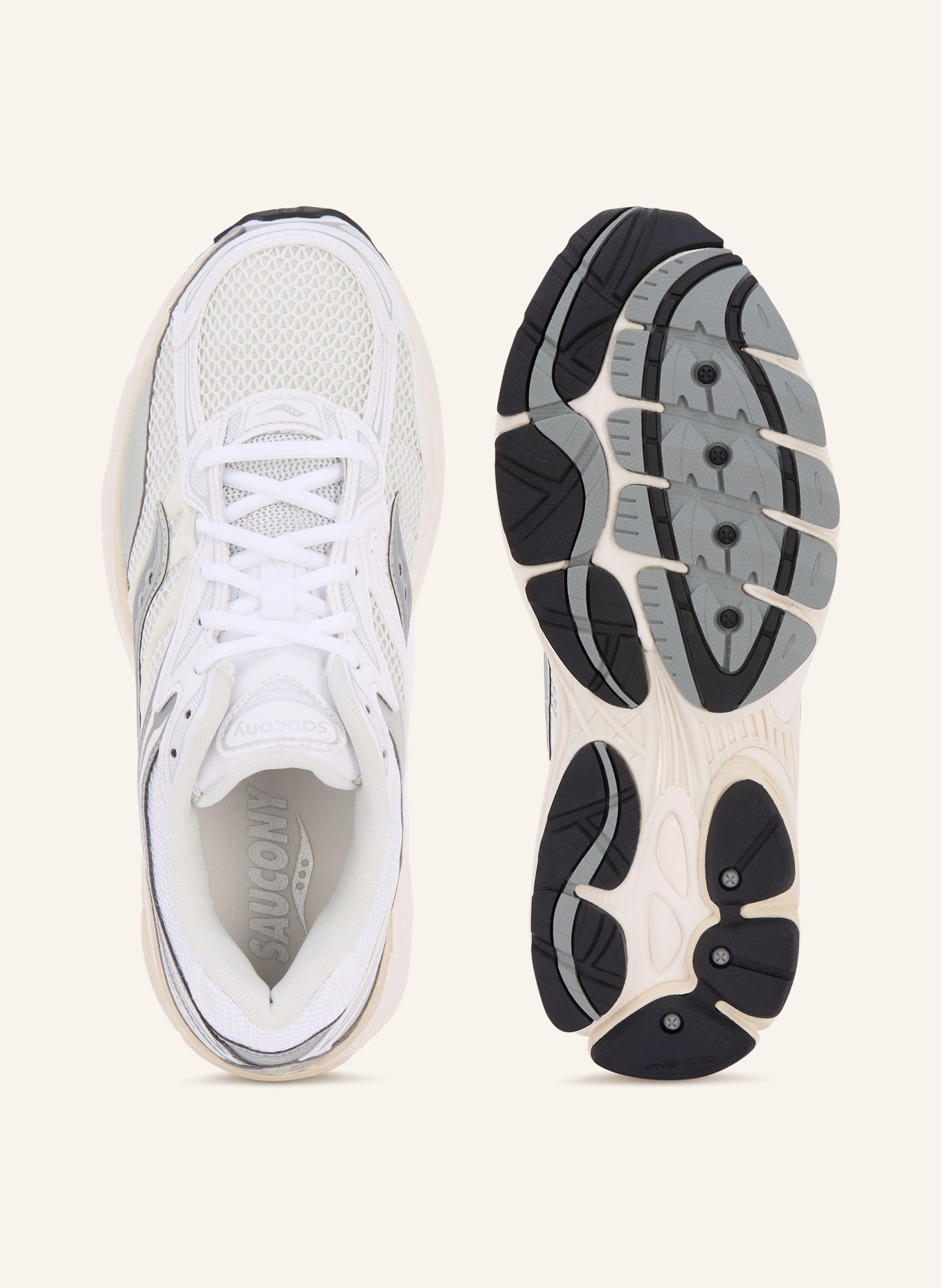 saucony Tenisky PROGRID OMNI 9: BÍLÁ / STŘÍBRNÁ / REŽNÁ